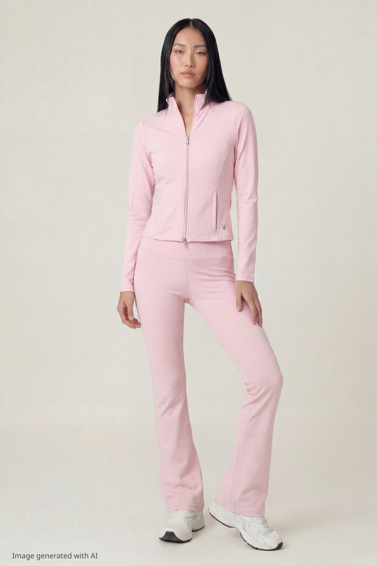 Playboy Active Flare Legging - Light Pink