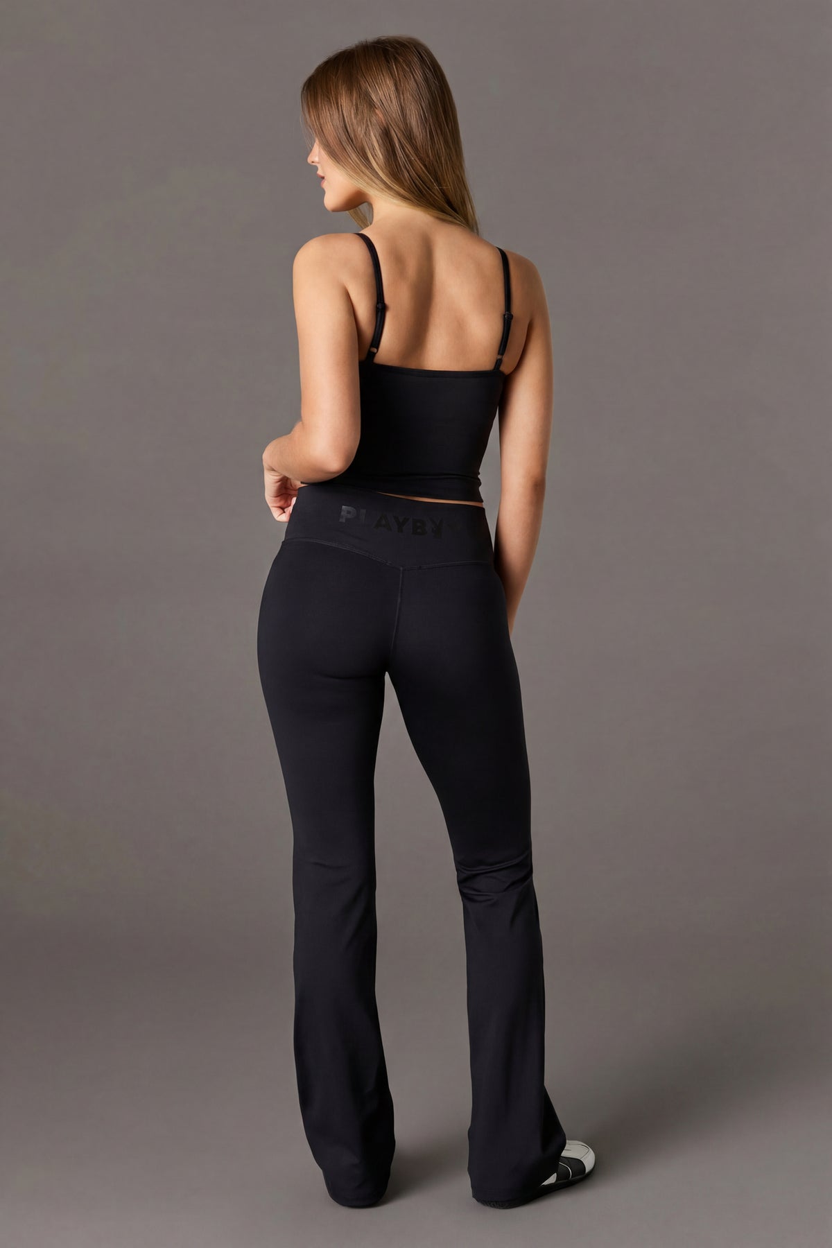 Alt View 2. Playboy Active Flare Pant - Black