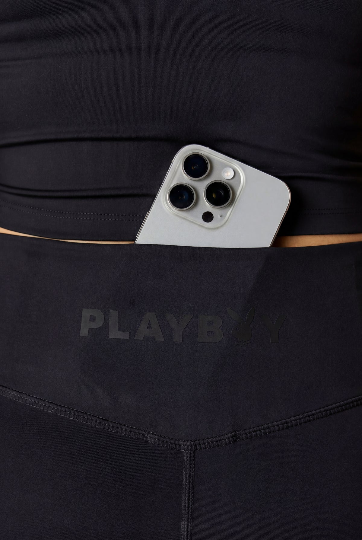 Alt View 4. Playboy Active Flare Pant - Black