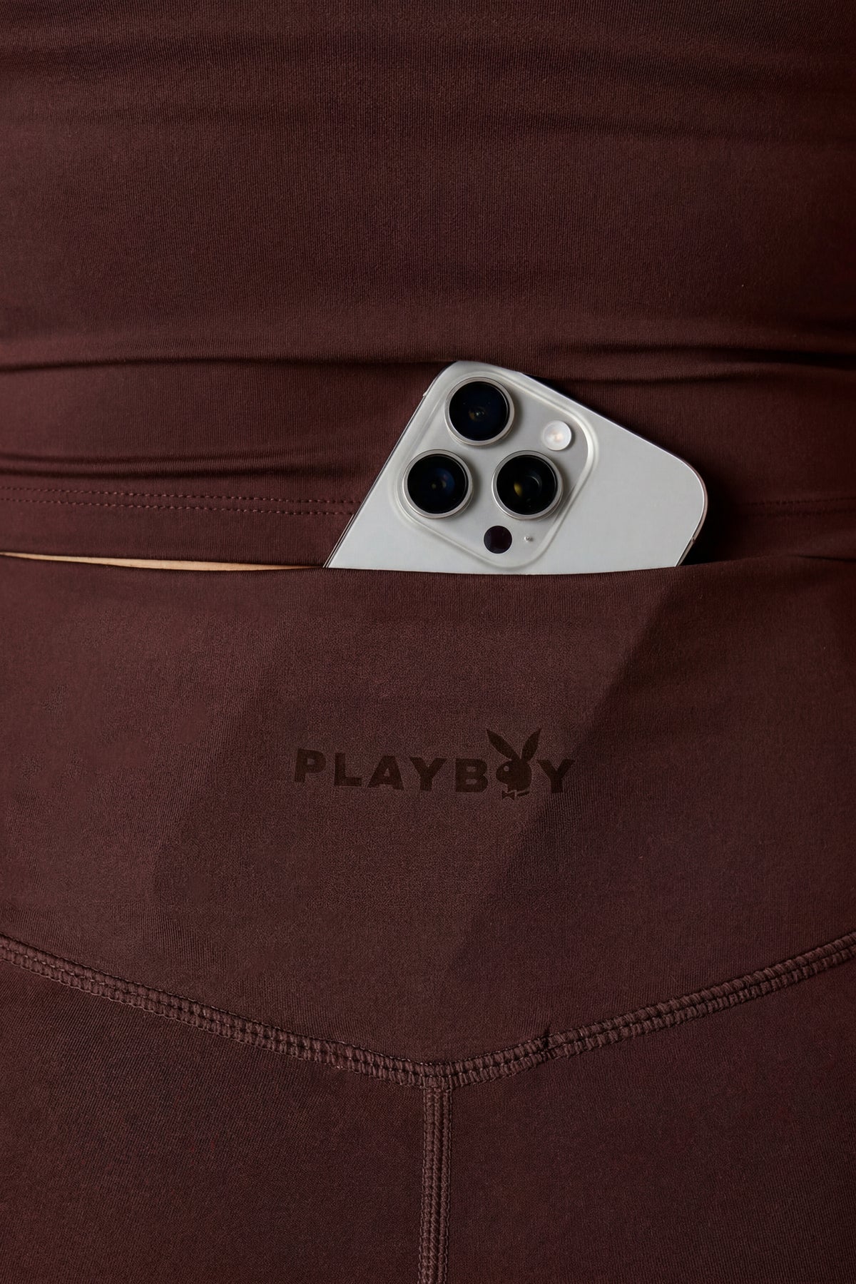 Alt View 4. Playboy Active Flare Pant - Brown