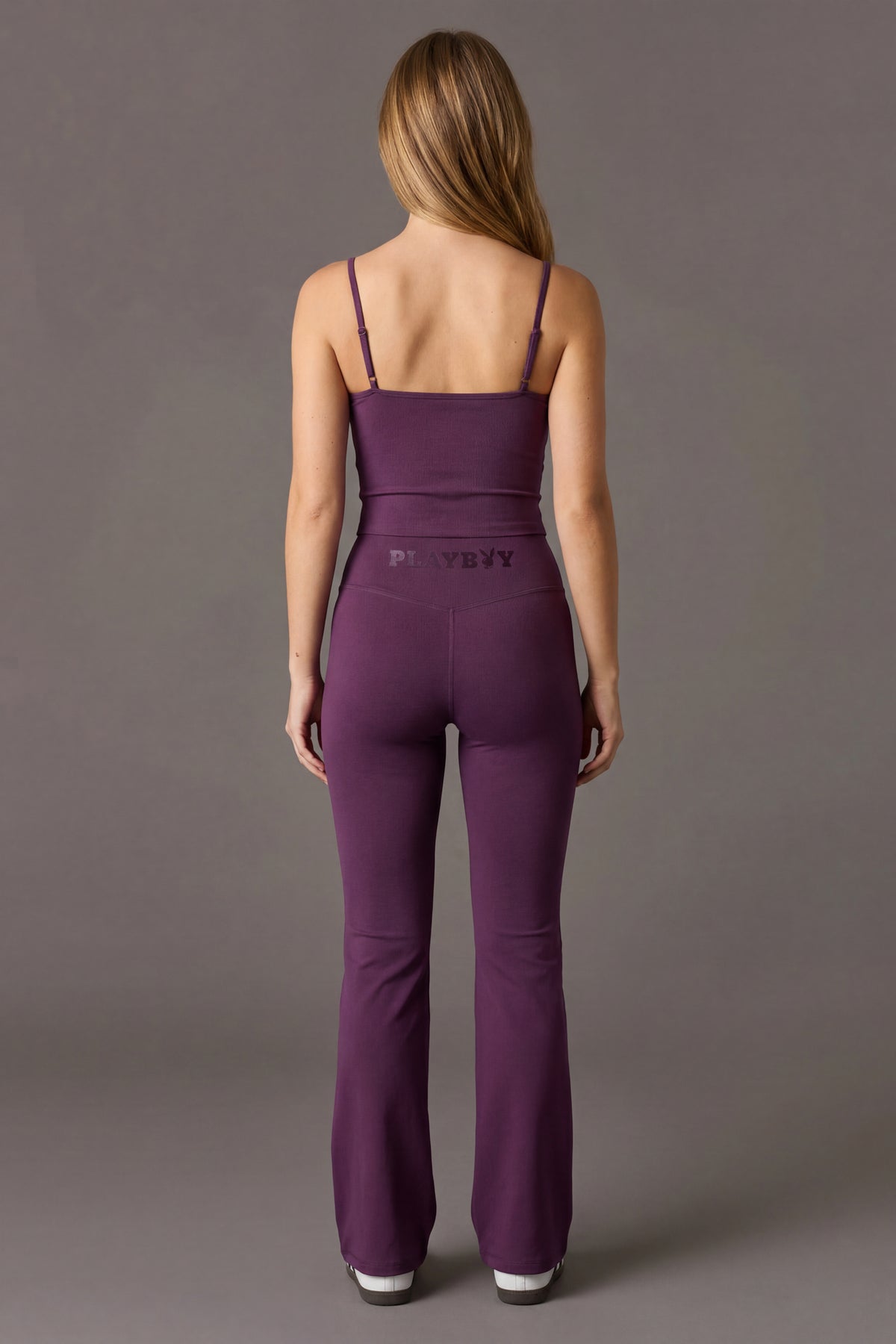 Alt View 2. Playboy Active Flare Pant - Purple