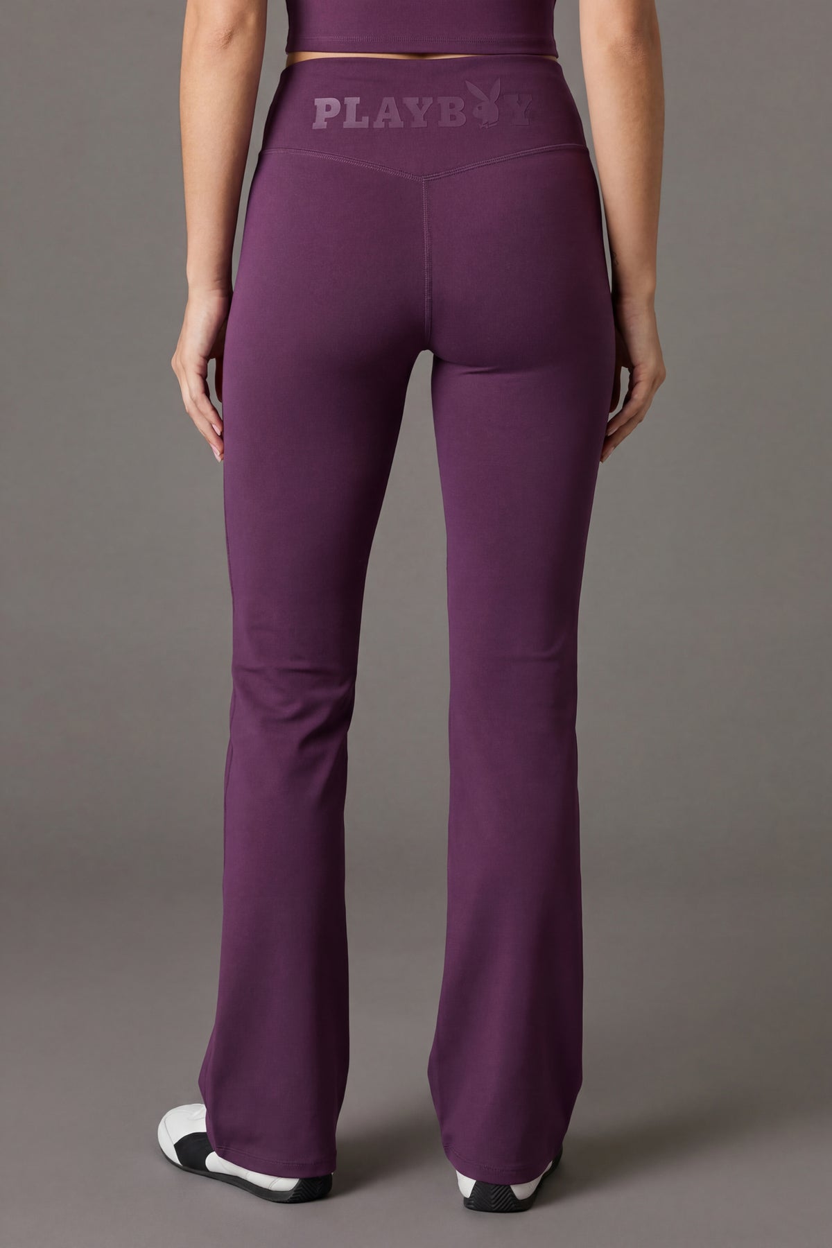 Alt View 3. Playboy Active Flare Pant - Purple