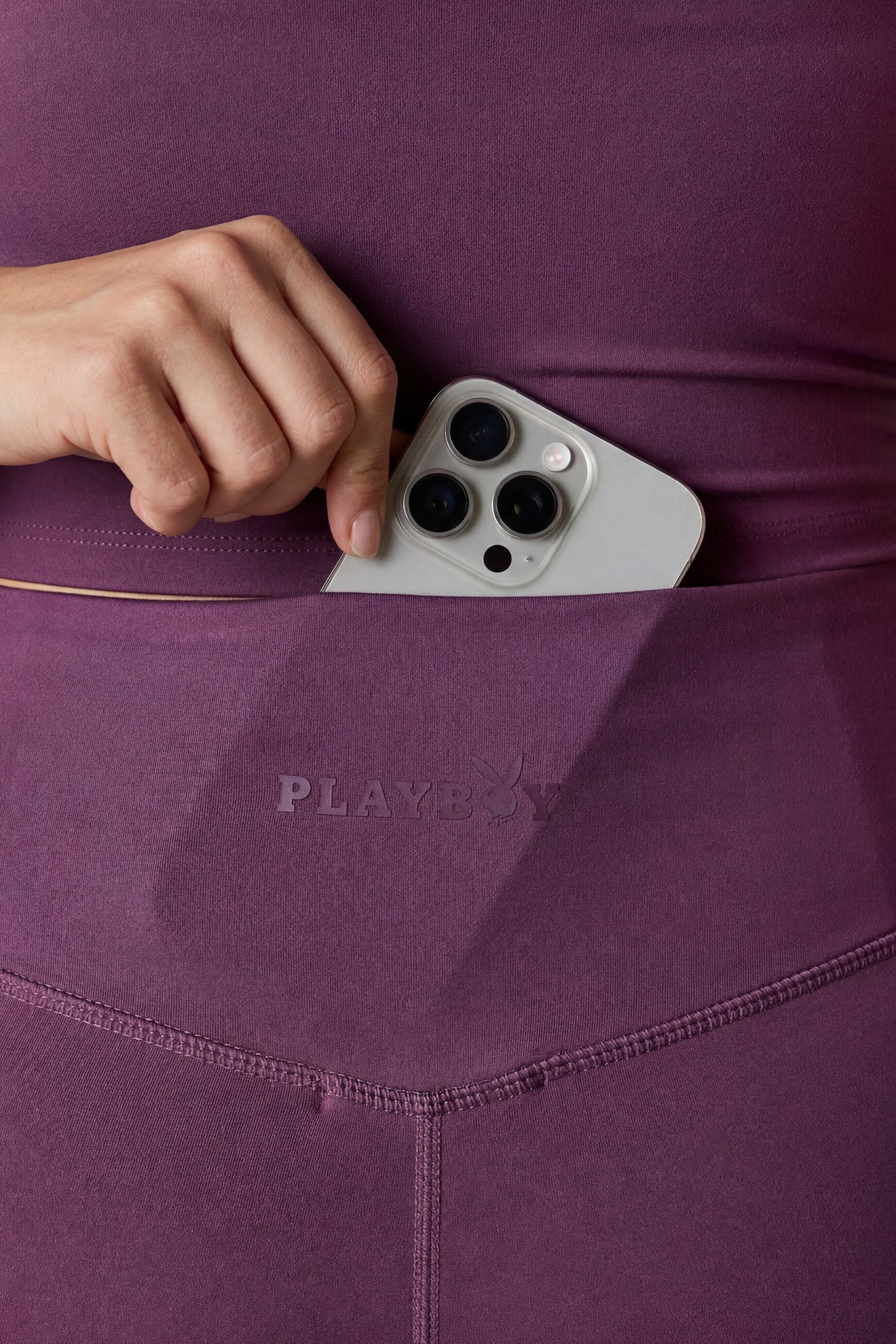 Alt View 4. Playboy Active Flare Pant - Purple