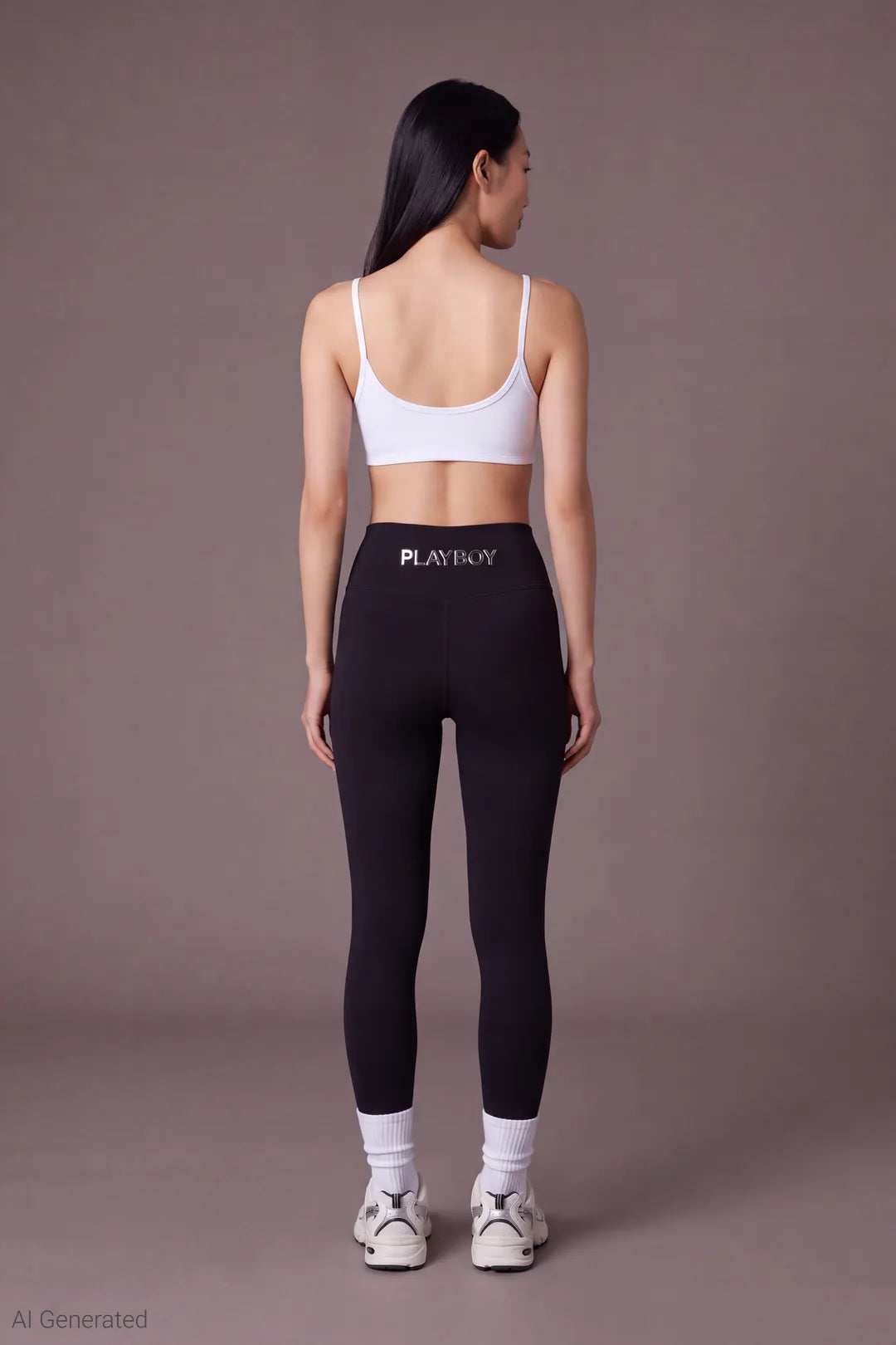 Alt View 2. Playboy Chrome Detail Legging - Black