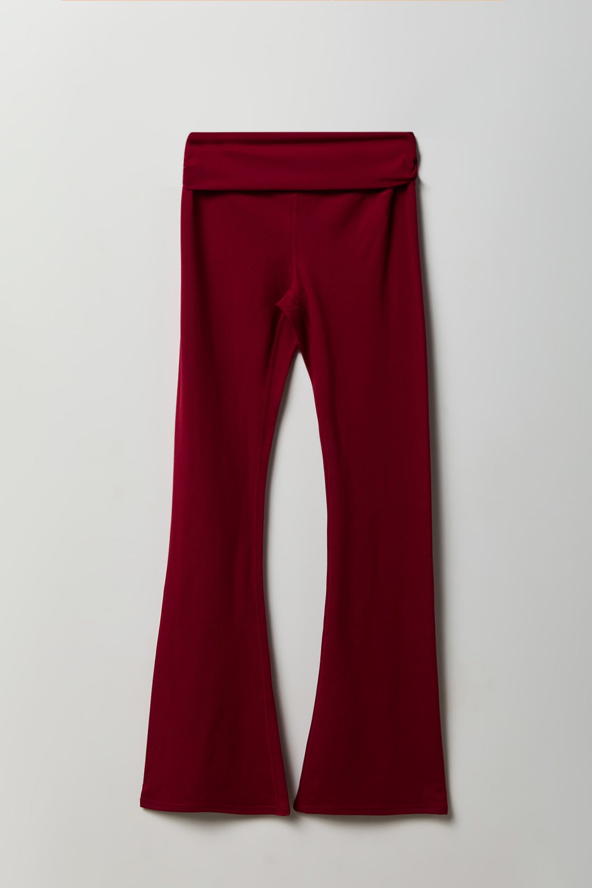 Alt View 2. Sommer Ray Scrunch Waist Flare Pant - Red