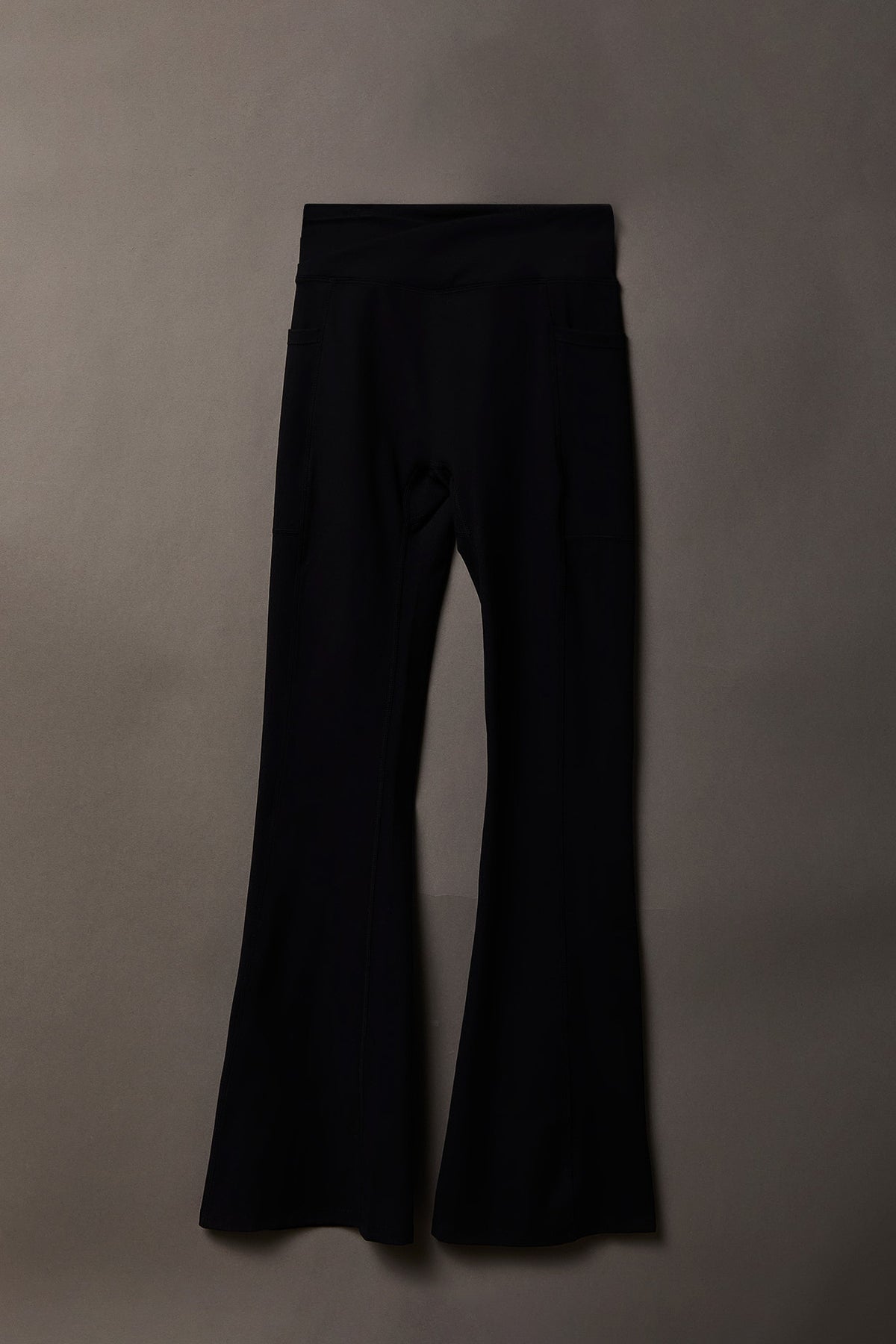 Alt View 2. Playboy Chrome Detail Crossover Waist Flare Legging - Black