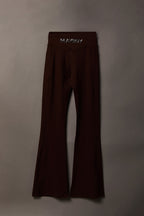Playboy Chrome Detail Crossover Waist Flare Legging