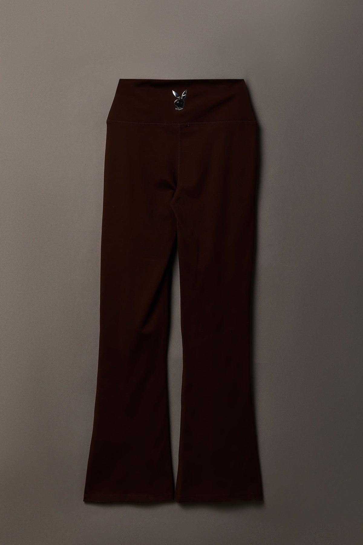 Playboy Chrome Detail Flare Legging - Brown