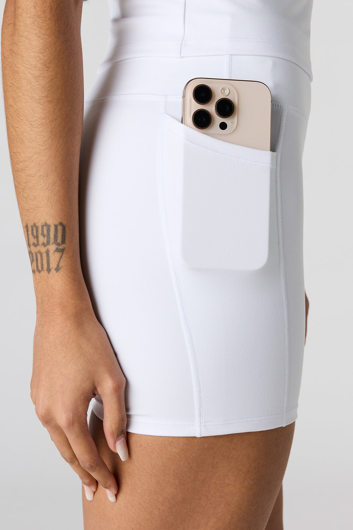 Alt View 4. Active High Density Short 4" - White