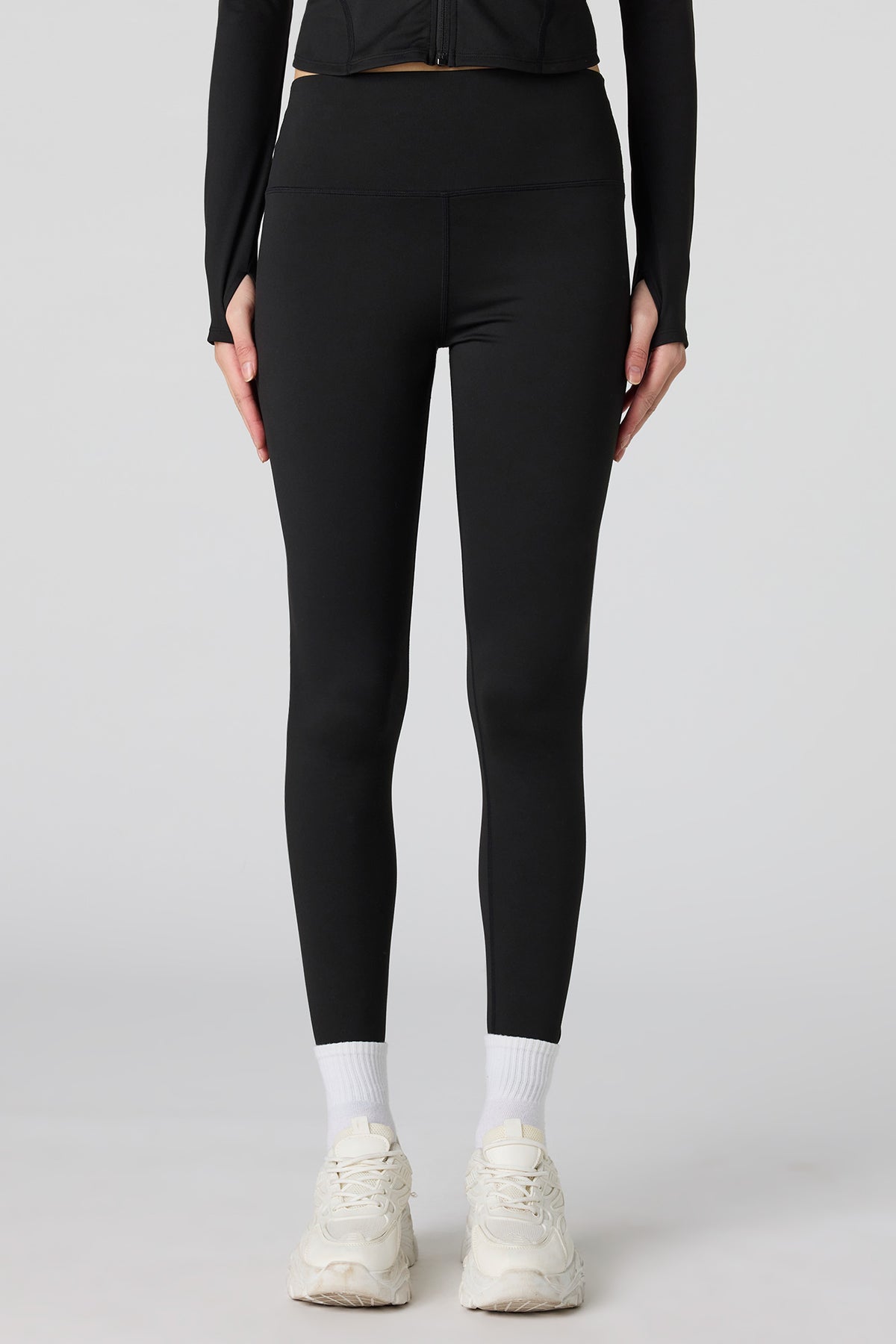 Alt View 2. Active High Density Legging - Black