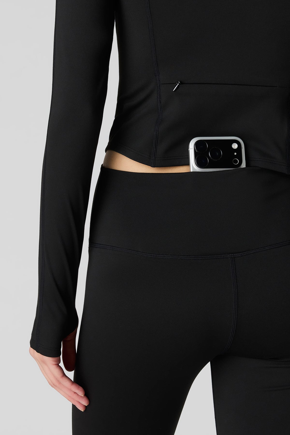 Alt View 4. Active High Density Legging - Black