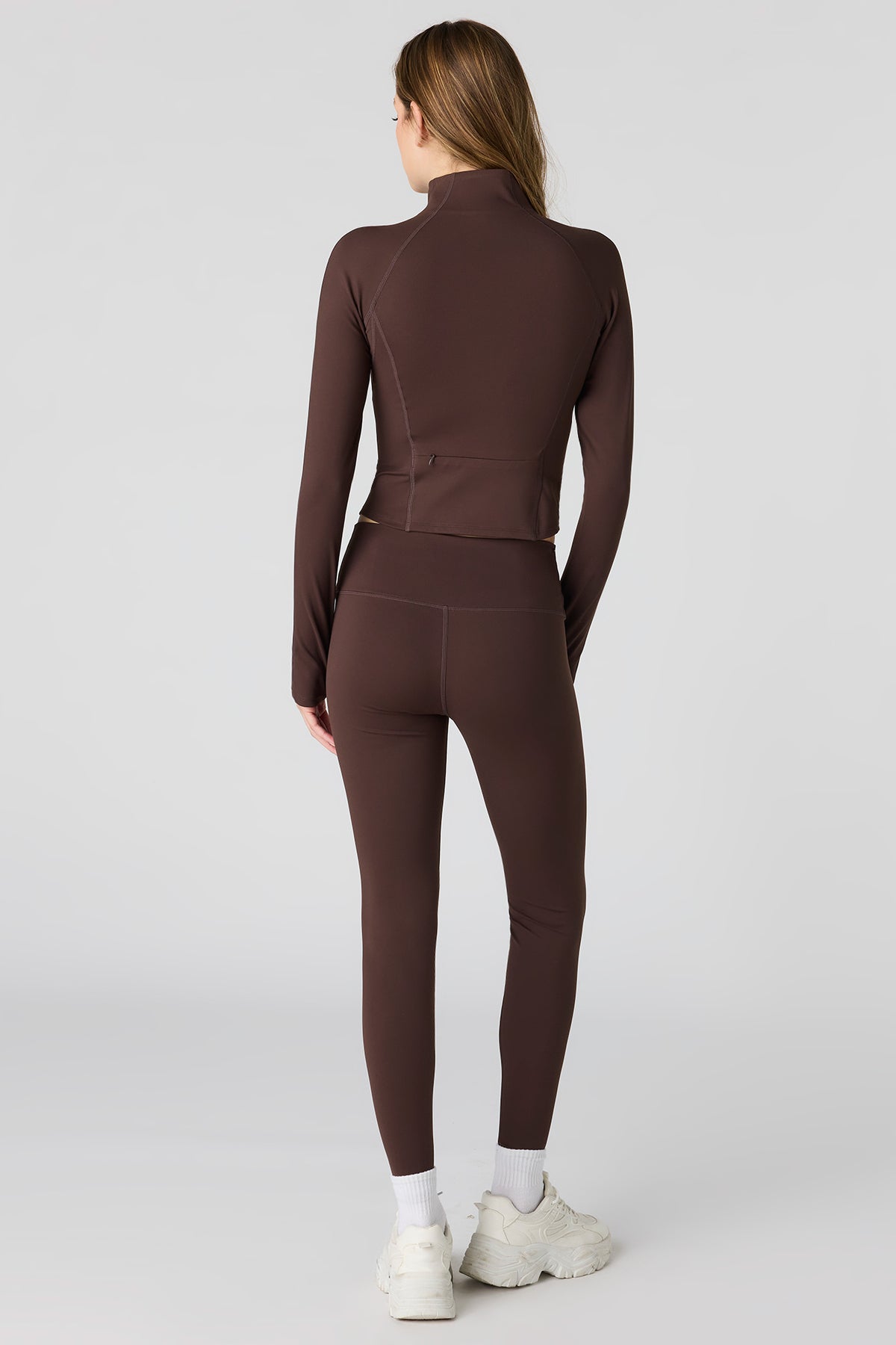 Alt View 3. Active High Density Legging - Brown