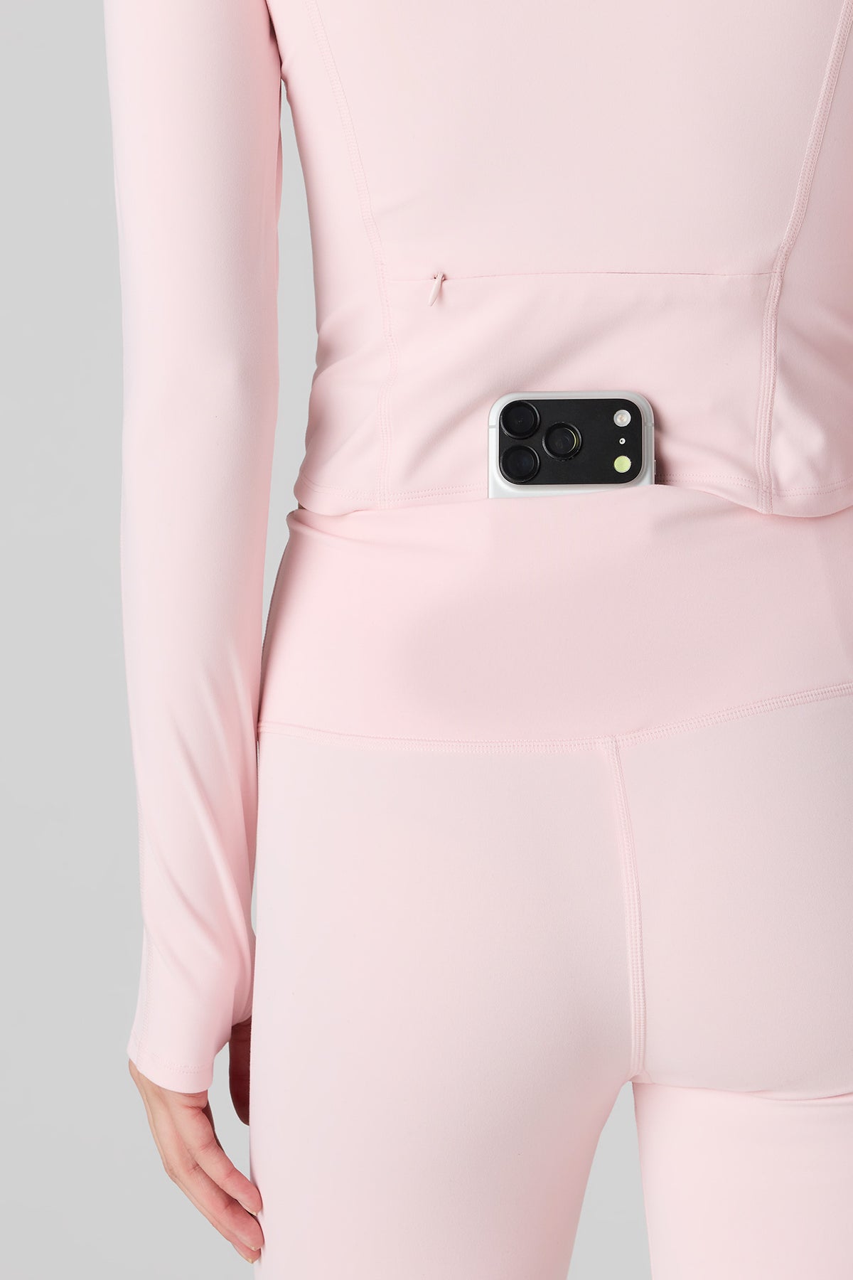 Alt View 4. Active High Density Legging - Pink
