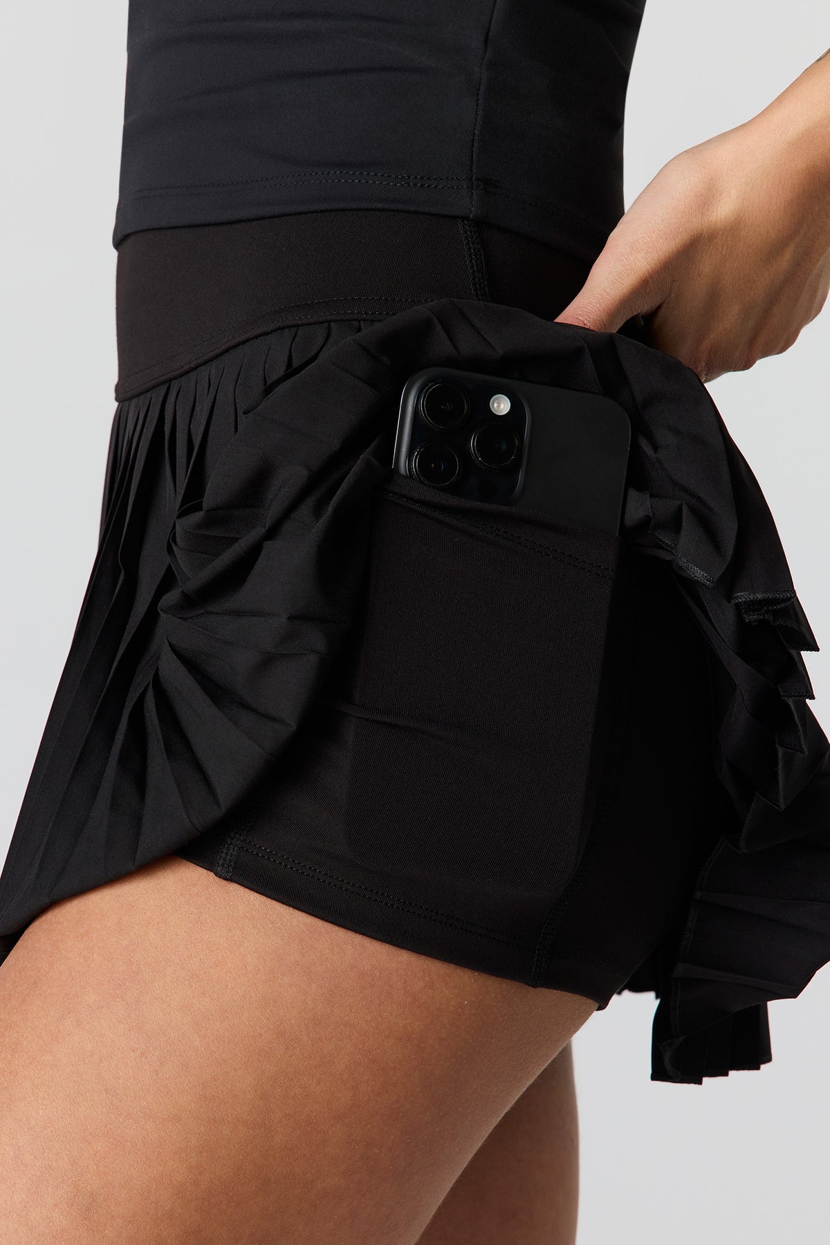Alt View 8. Active High Density Pleated Skort - Pink