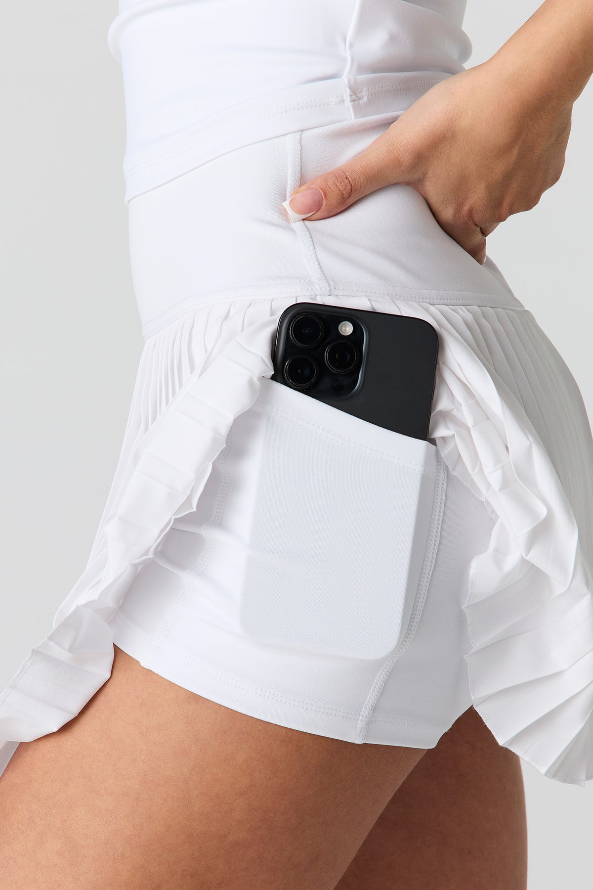 Alt View 12. Active High Density Pleated Skort - Pink