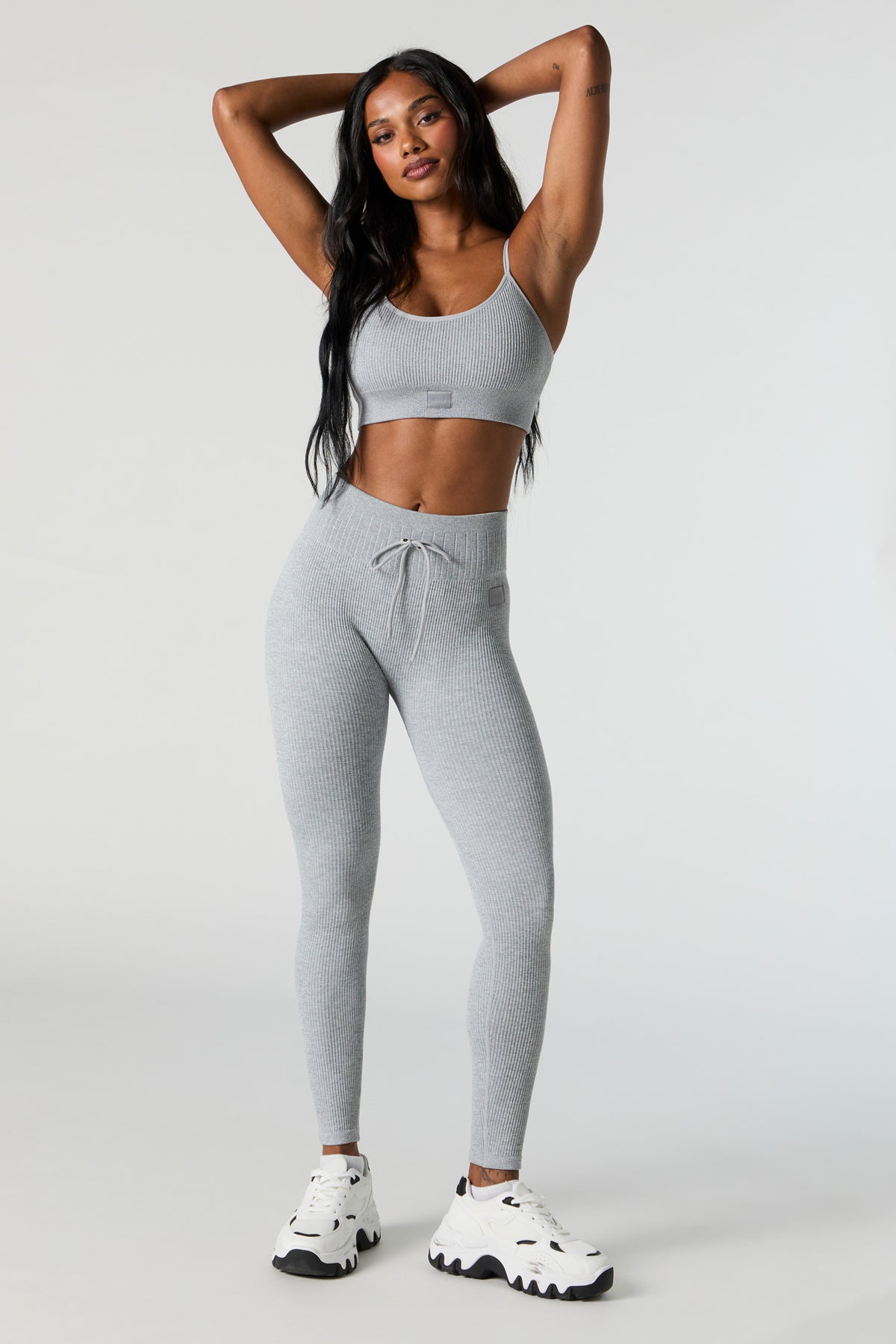 Active Seamless Ribbed Drawstring Legging