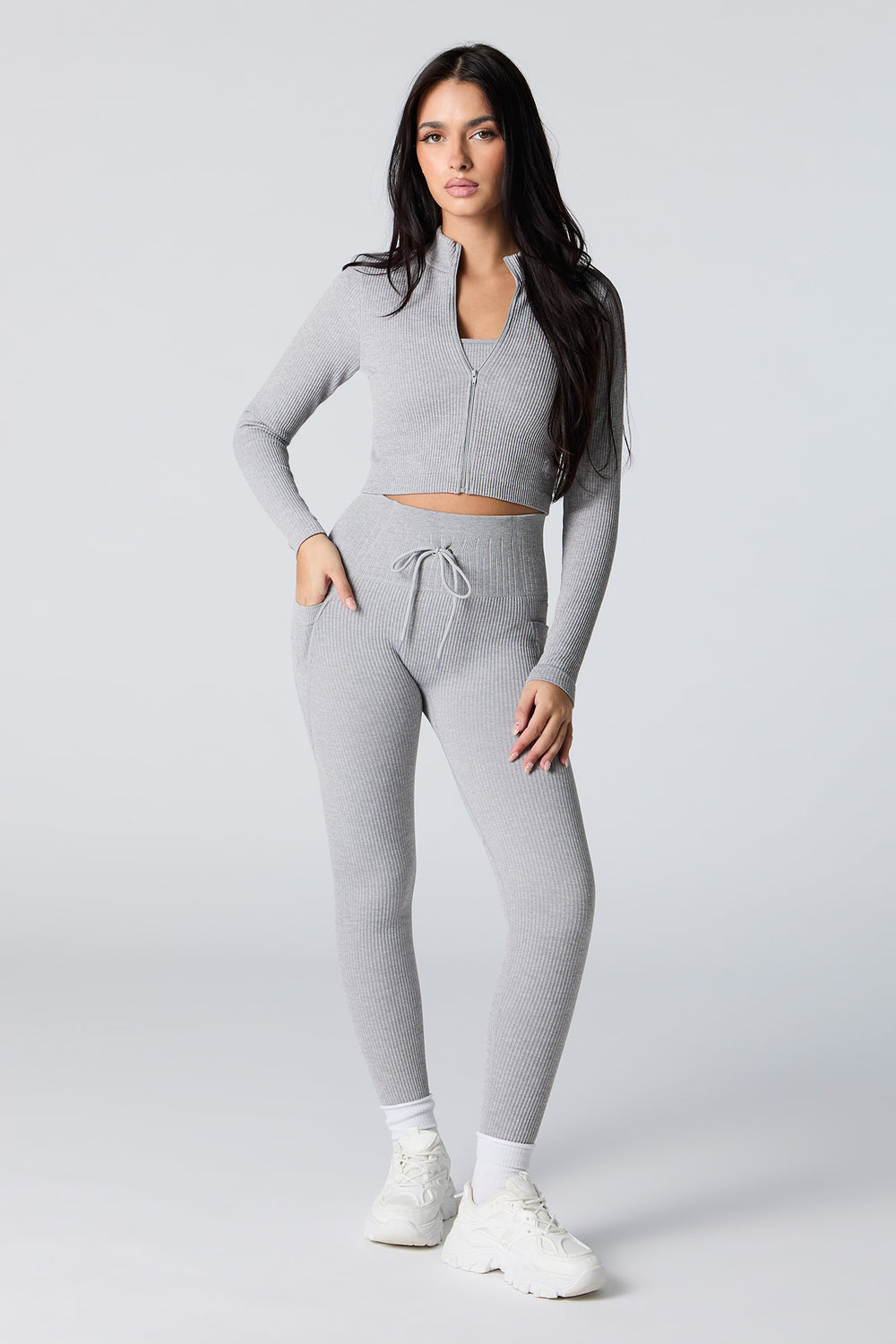 Sommer Ray Active Seamless Ribbed Drawstring Legging Sommer Ray Active Seamless Ribbed Drawstring Legging 9