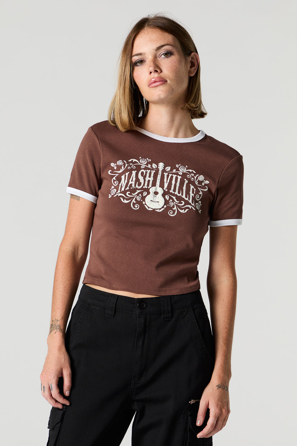 Nashville Graphic Ringer T-Shirt Nashville Graphic Ringer T-Shirt 1