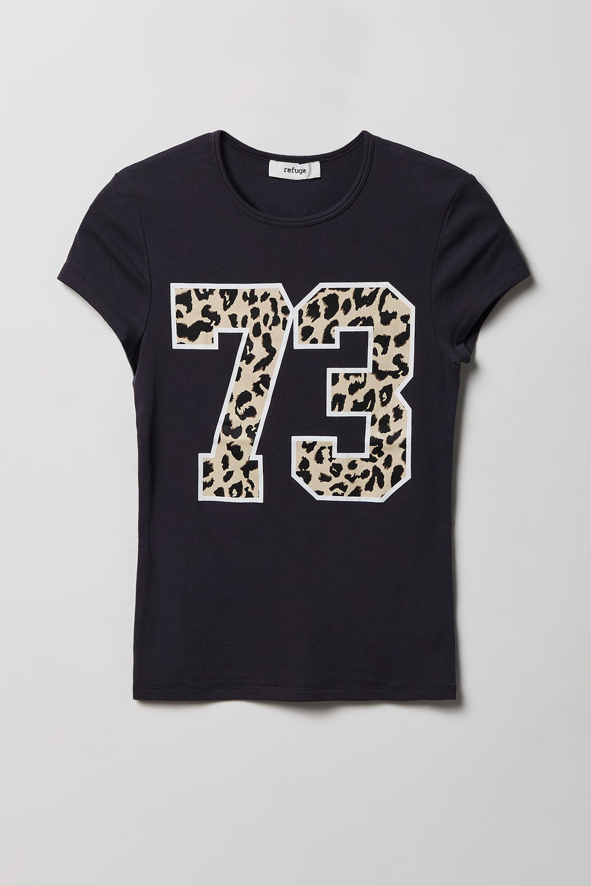 Alt View 4. Graphic Ribbed T-Shirt - Leopard