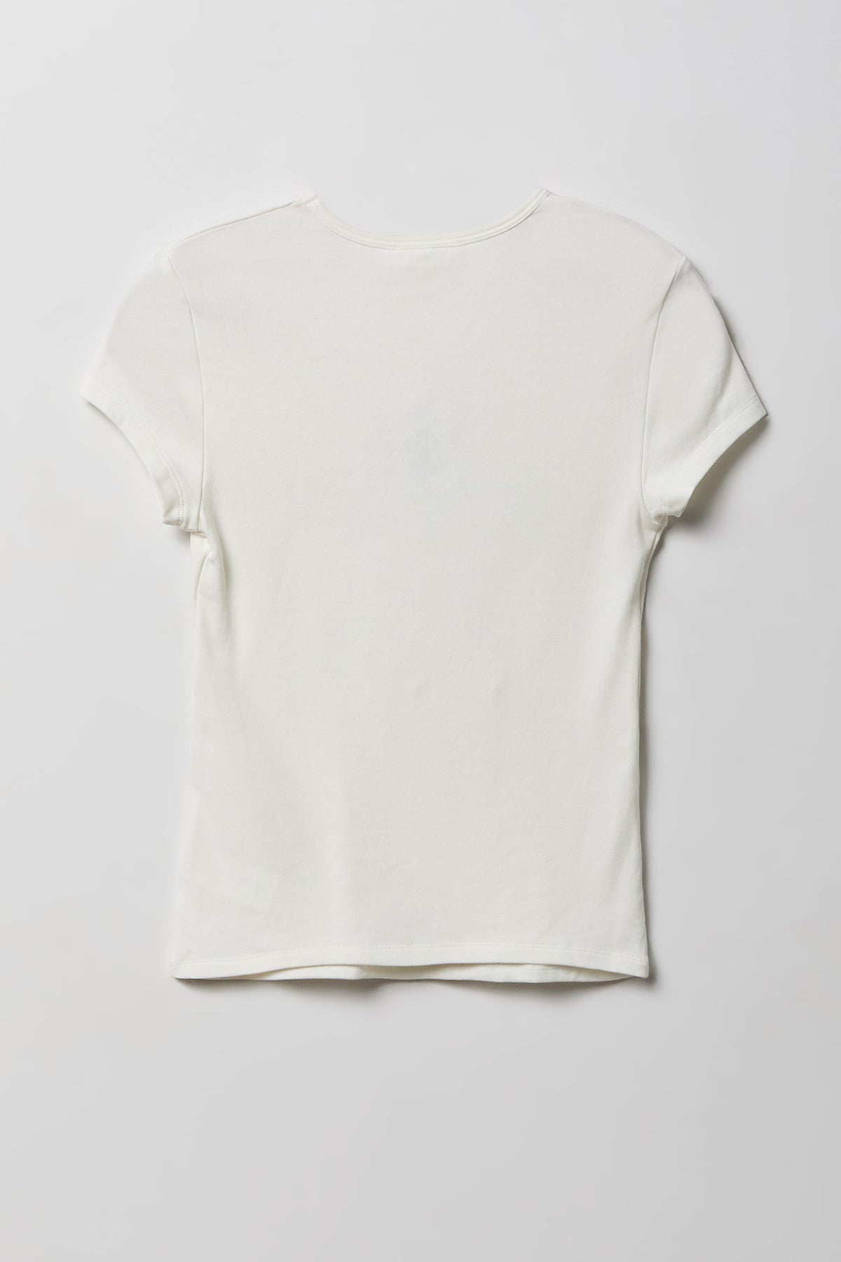 Alt View 4. Graphic Ribbed T-Shirt - Ivory