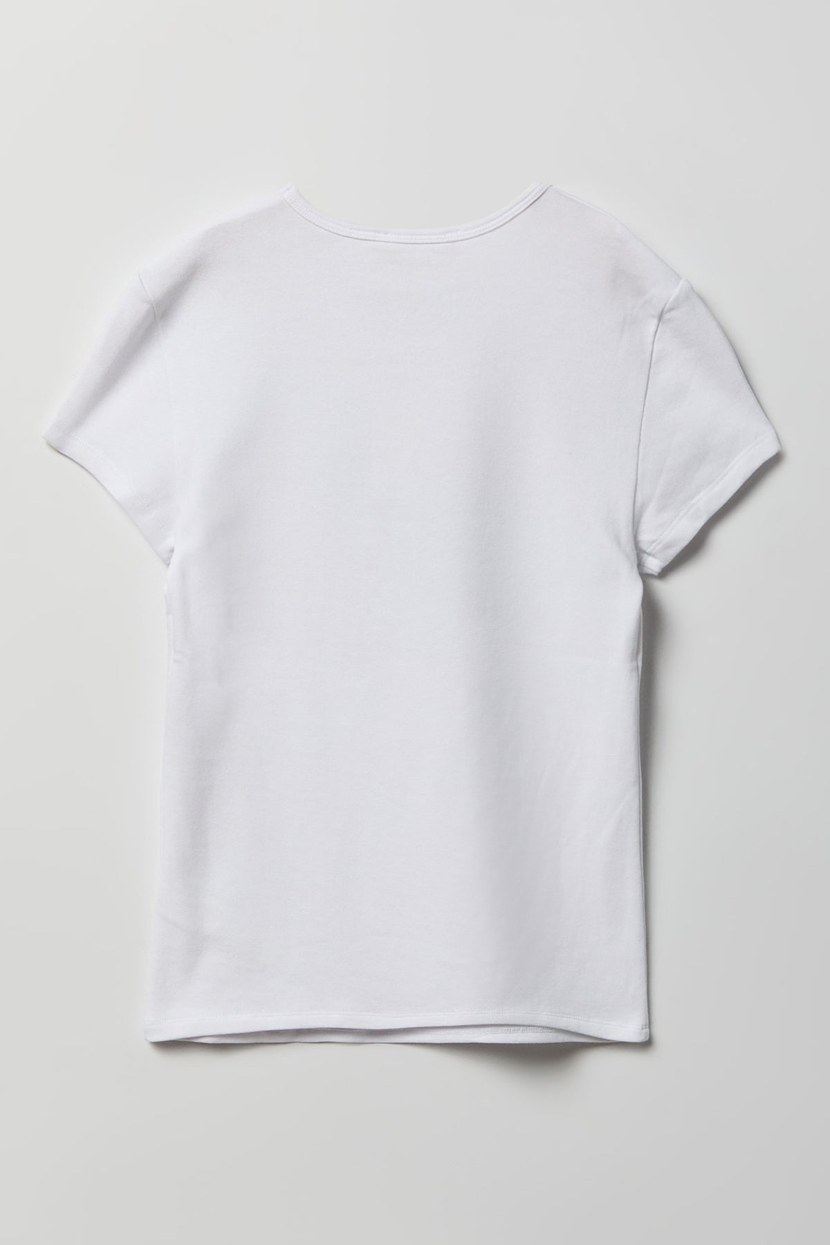 Alt View 5. Fitted Graphic T-Shirt - White