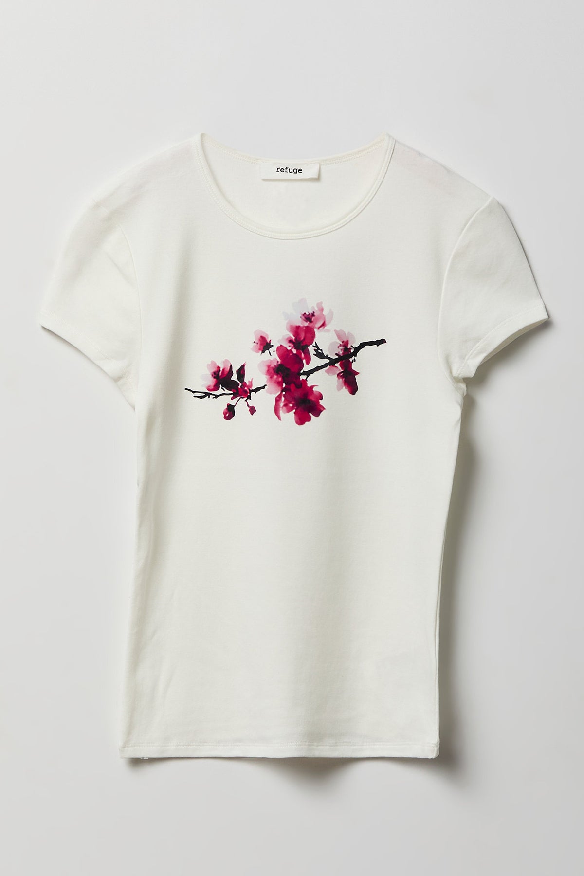 Alt View 4. Fitted Graphic T-Shirt - Ivory