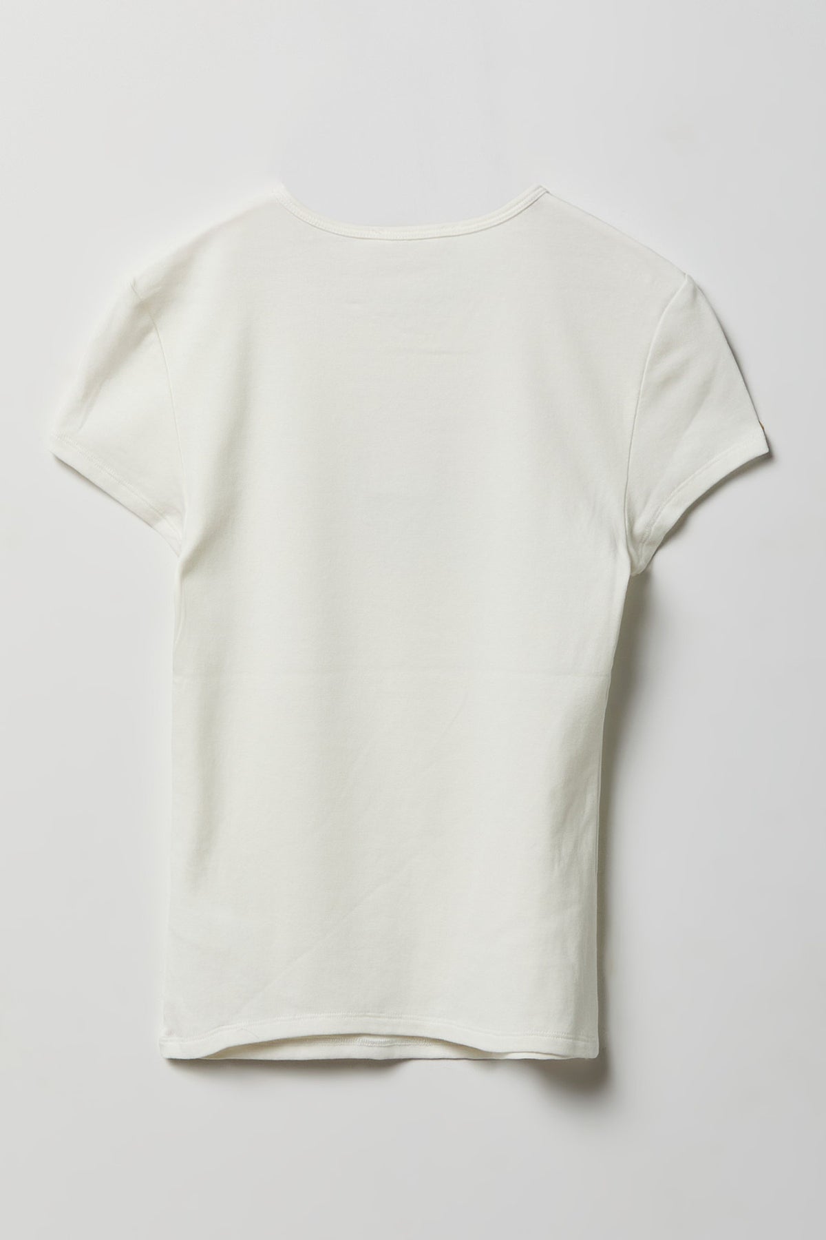 Alt View 5. Fitted Graphic T-Shirt - Ivory