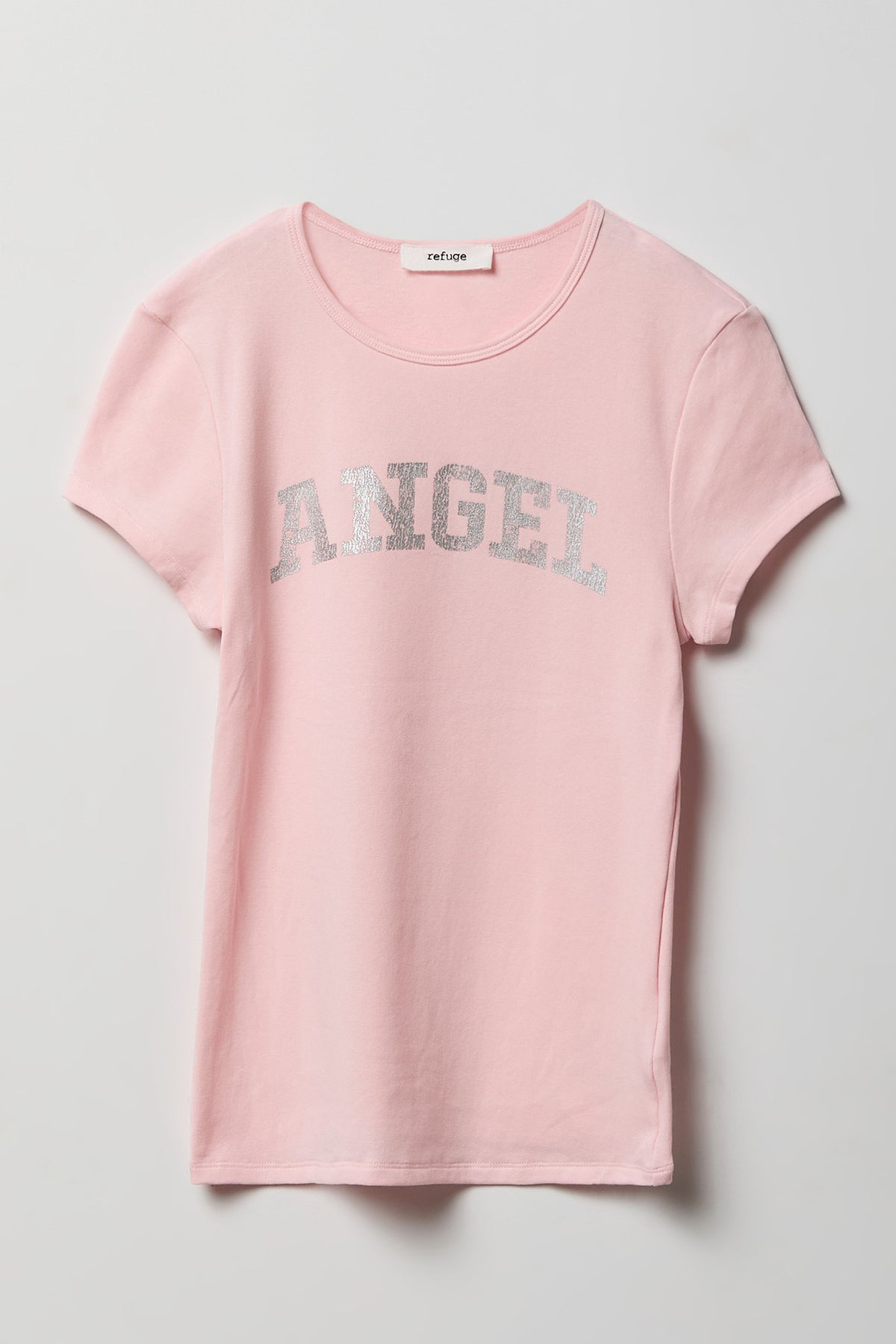 Alt View 4. Fitted Graphic T-Shirt - Light Pink