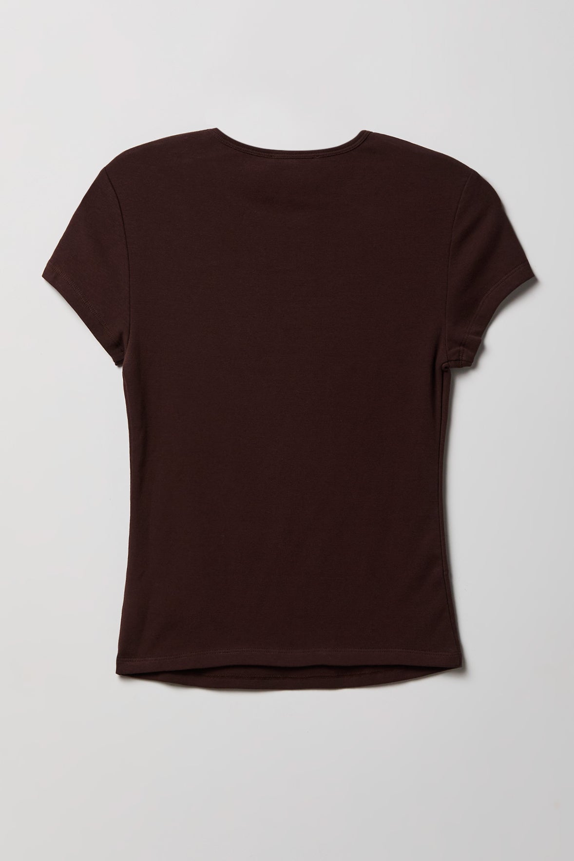Alt View 2. Graphic Fitted T-Shirt - Brown
