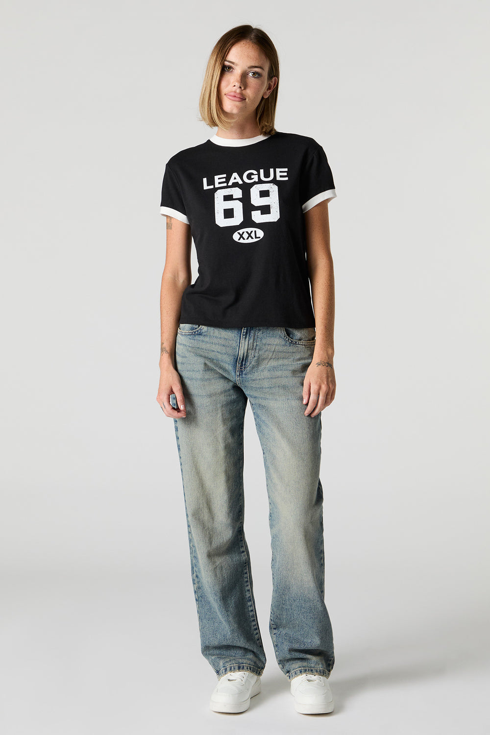 League 69 Graphic Sporty Ringer T-Shirt League 69 Graphic Sporty Ringer T-Shirt 3