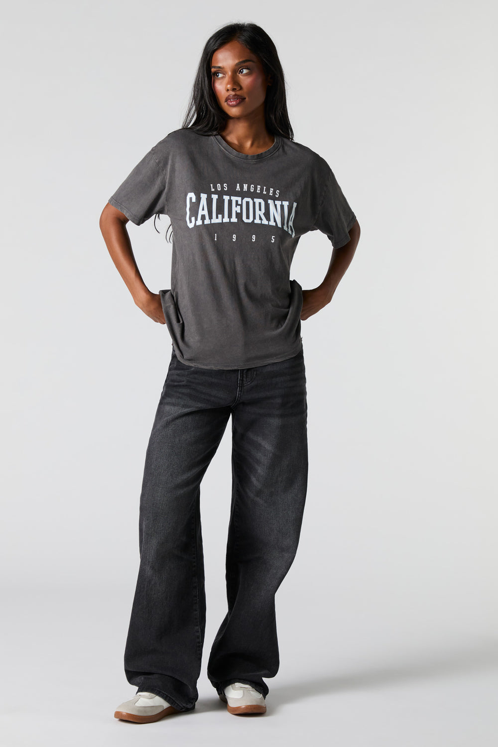 California Graphic Washed Boyfriend T-Shirt California Graphic Washed Boyfriend T-Shirt 2