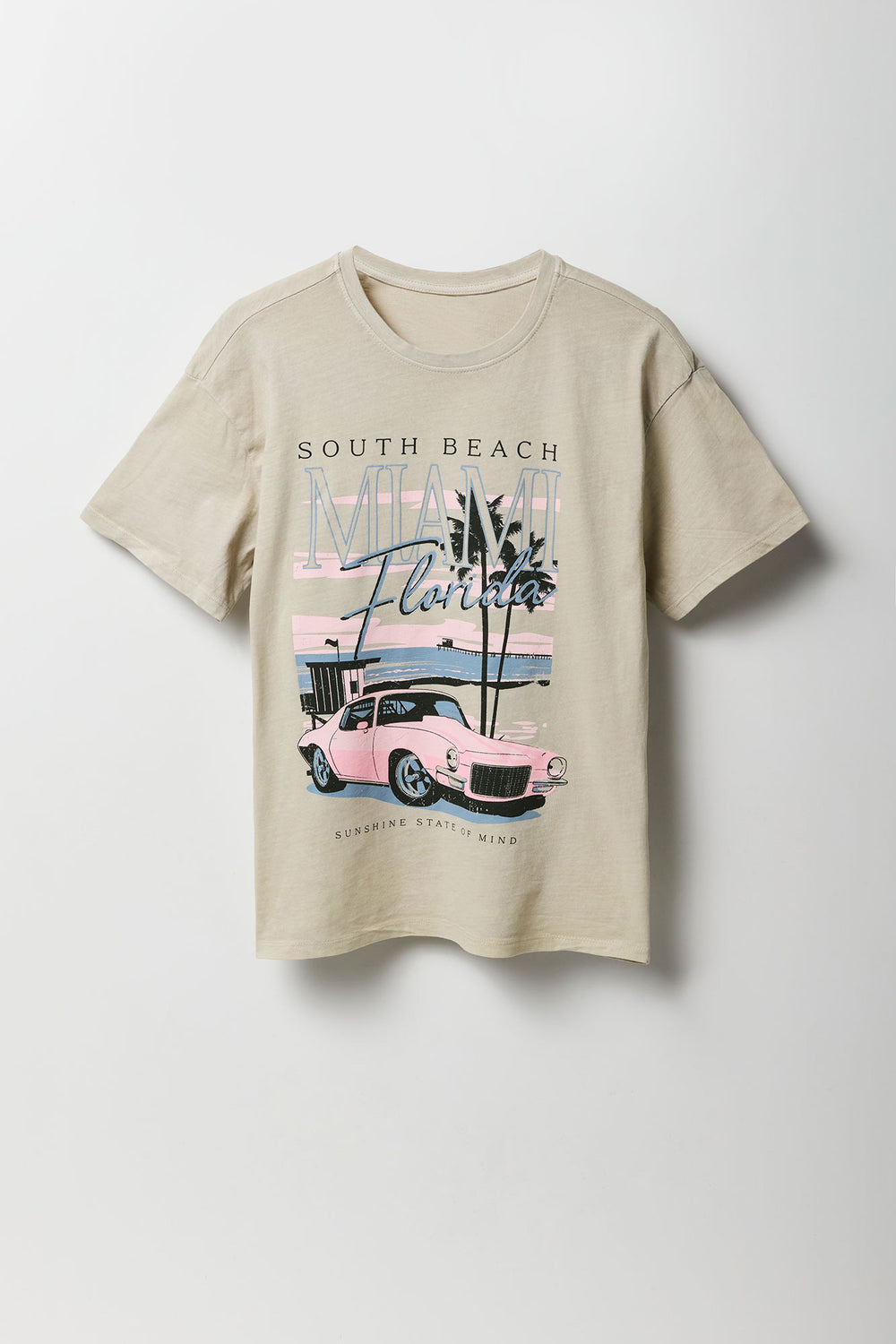 South Beach Miami Graphic Boyfriend T-Shirt South Beach Miami Graphic Boyfriend T-Shirt 4