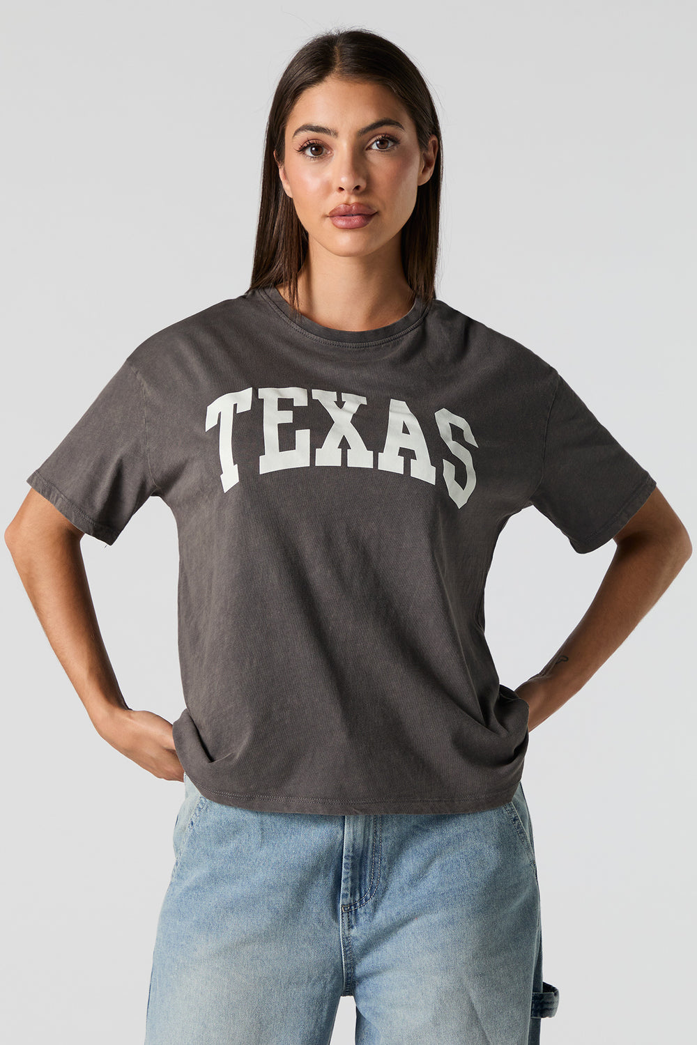 Texas Graphic Washed Boyfriend T-Shirt Texas Graphic Washed Boyfriend T-Shirt 1