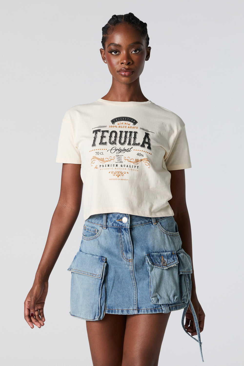 Tequila Graphic Cropped T-Shirt Tequila Graphic Cropped T-Shirt 1