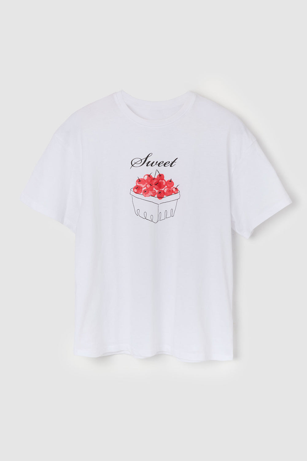 Sweet Cherries Graphic Boyfriend T-Shirt Sweet Cherries Graphic Boyfriend T-Shirt 4