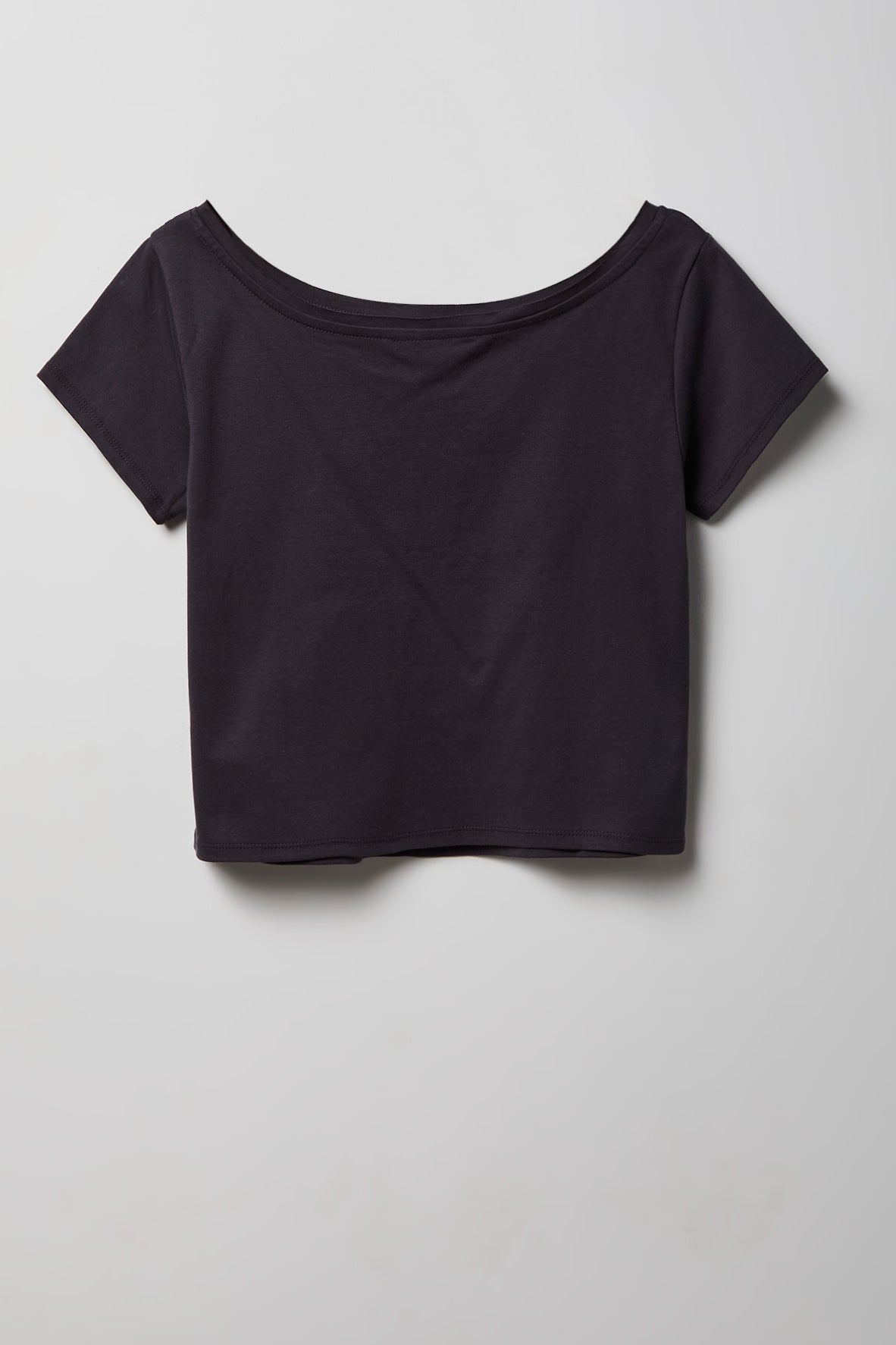 Alt View 5. Off Shoulder Graphic T-Shirt - Plaid