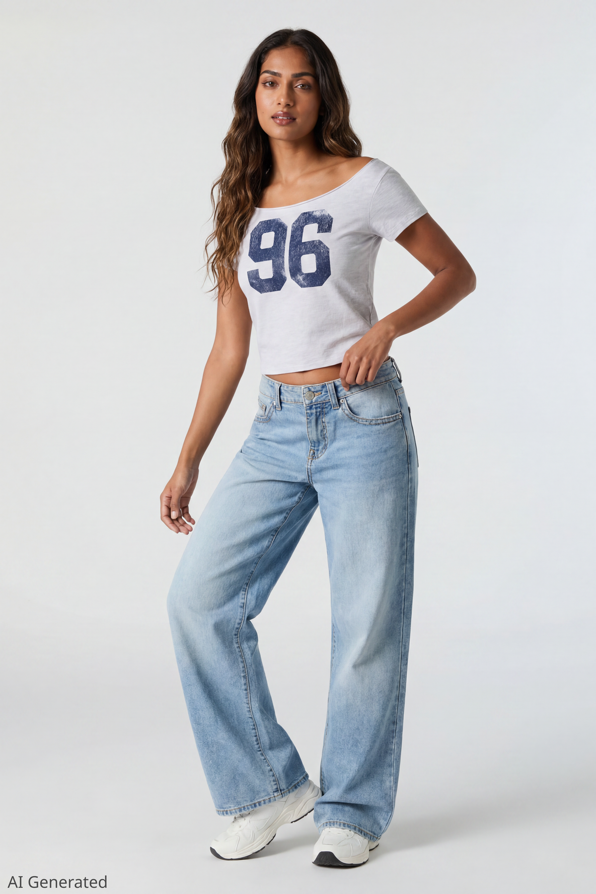 Alt View 3. Off Shoulder Graphic T-Shirt - Heather Grey