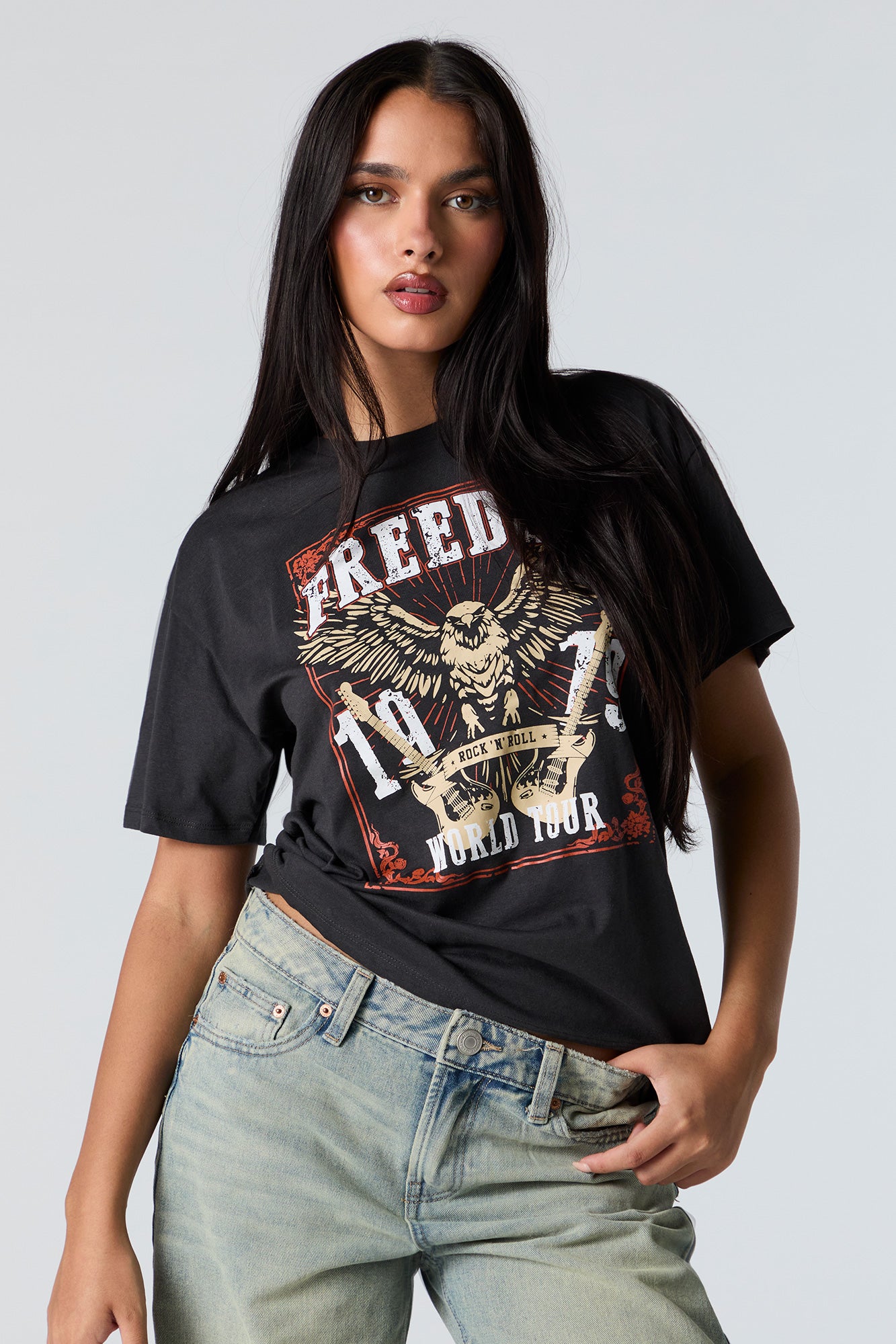 Freedom World Tour Graphic Boyfriend T-Shirt