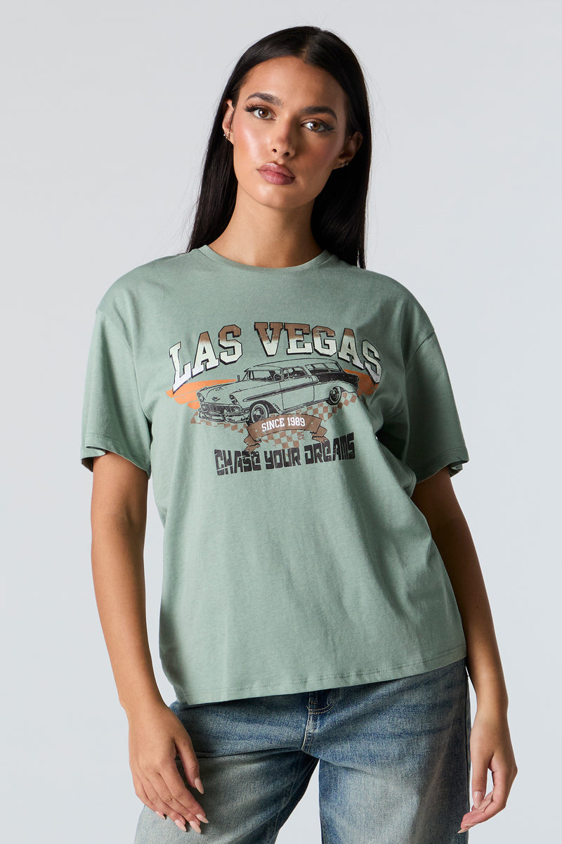 Las Vegas Graphic Boyfriend T-Shirt