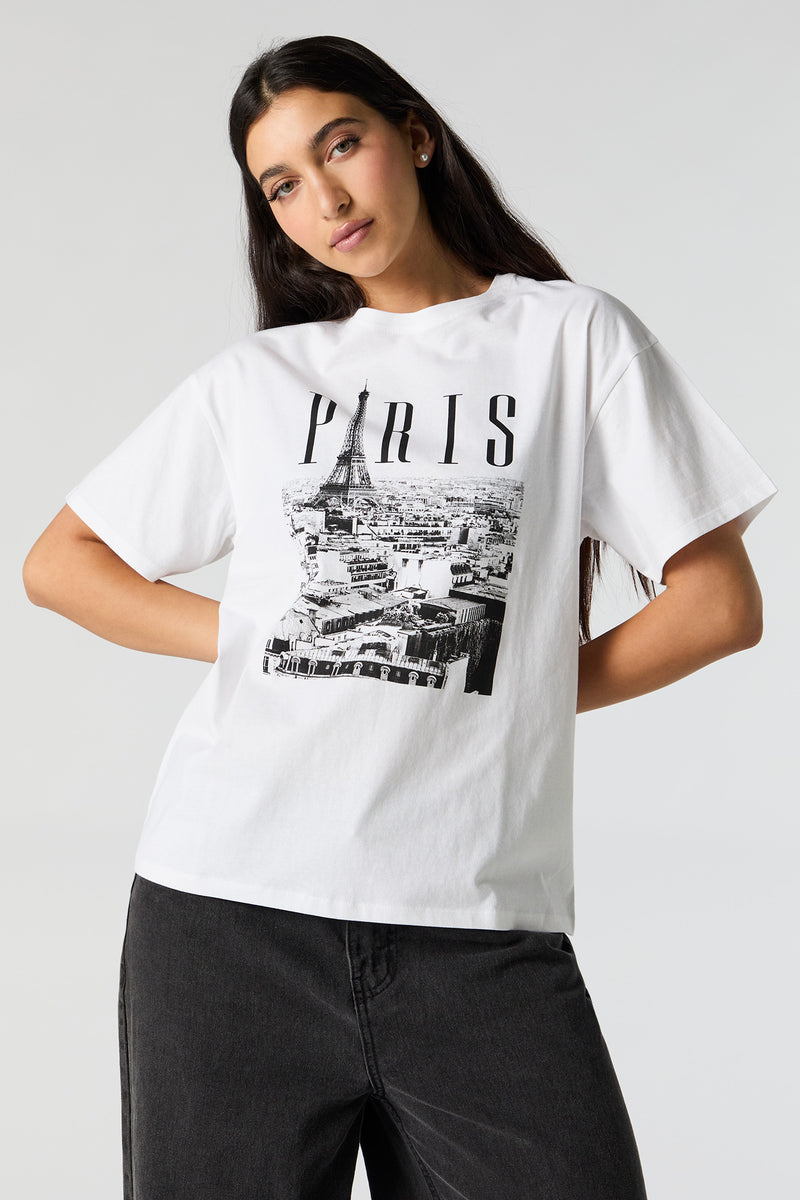 Paris Graphic Boyfriend T-Shirt