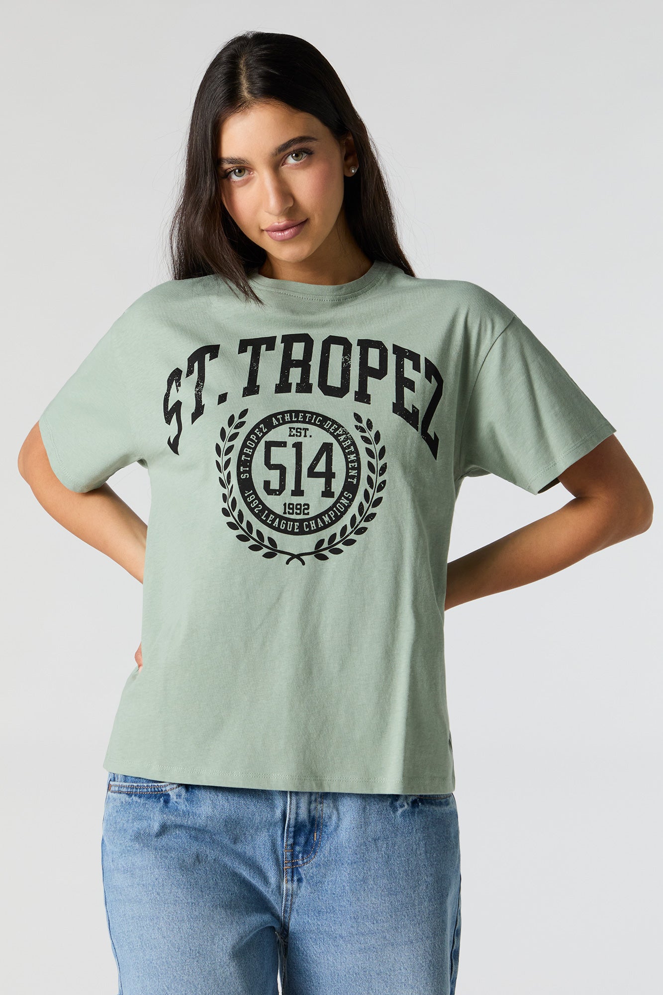 St Tropez Graphic Boyfriend T-Shirt