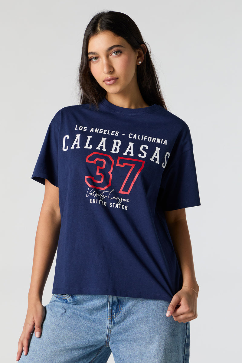 Calabasas Graphic Boyfriend T-Shirt