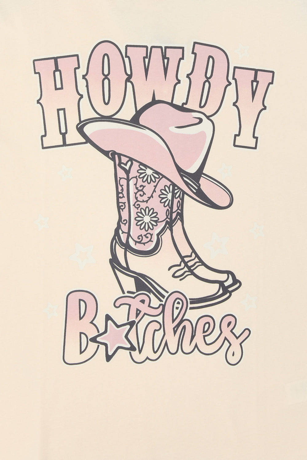 Howdy Btches Graphic Boyfriend T-Shirt Howdy Btches Graphic Boyfriend T-Shirt 4