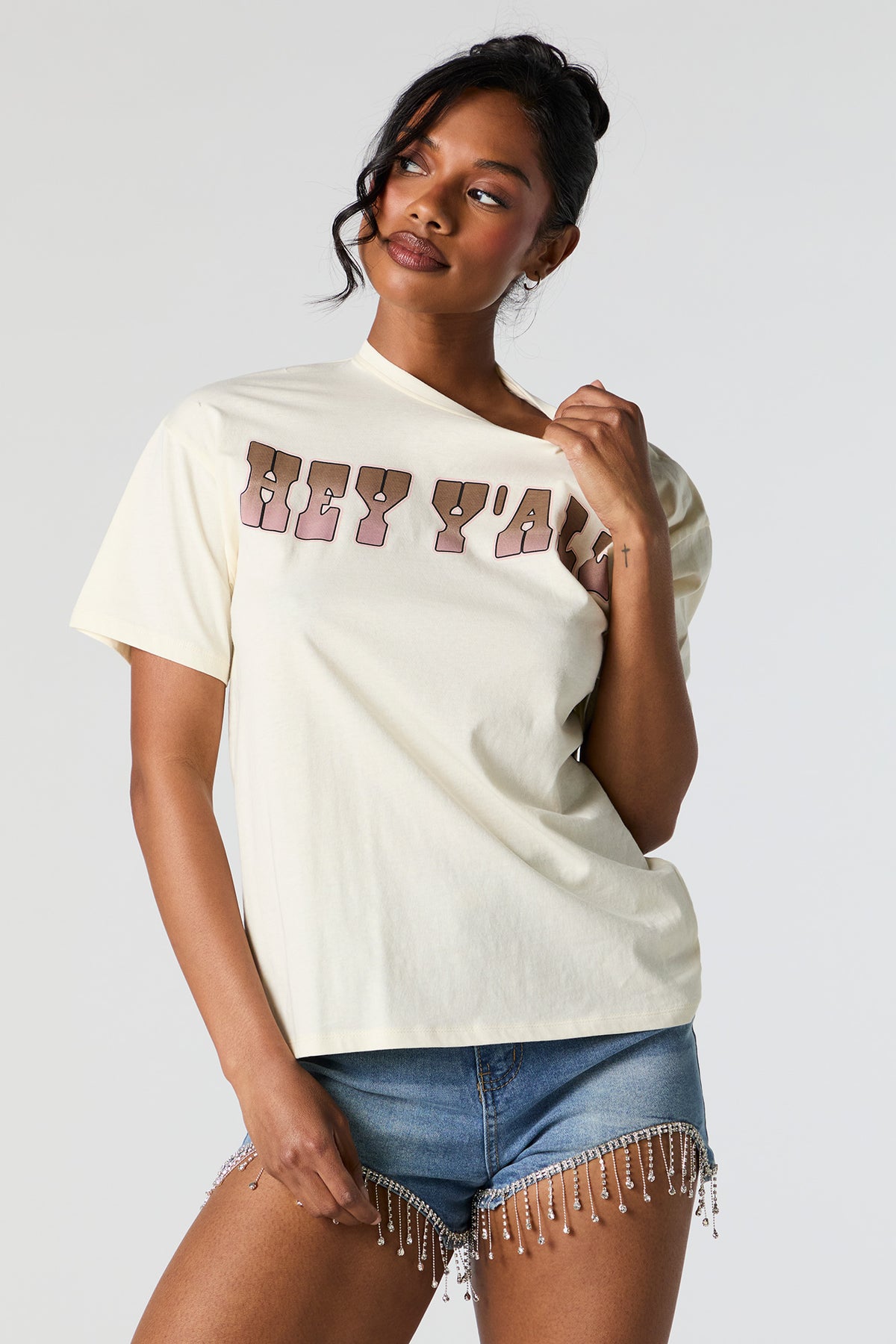 Hey Y'all Graphic Boyfriend T-Shirt