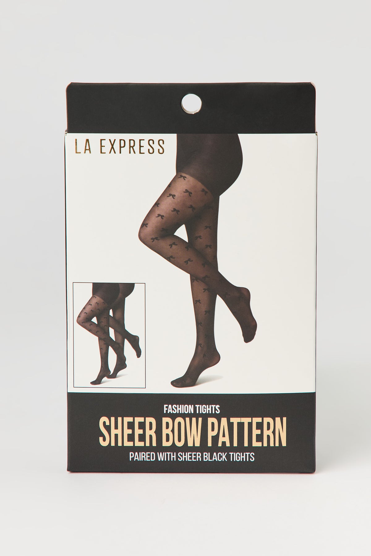 Sheer Pattern Tights (2 Pack) - Pink