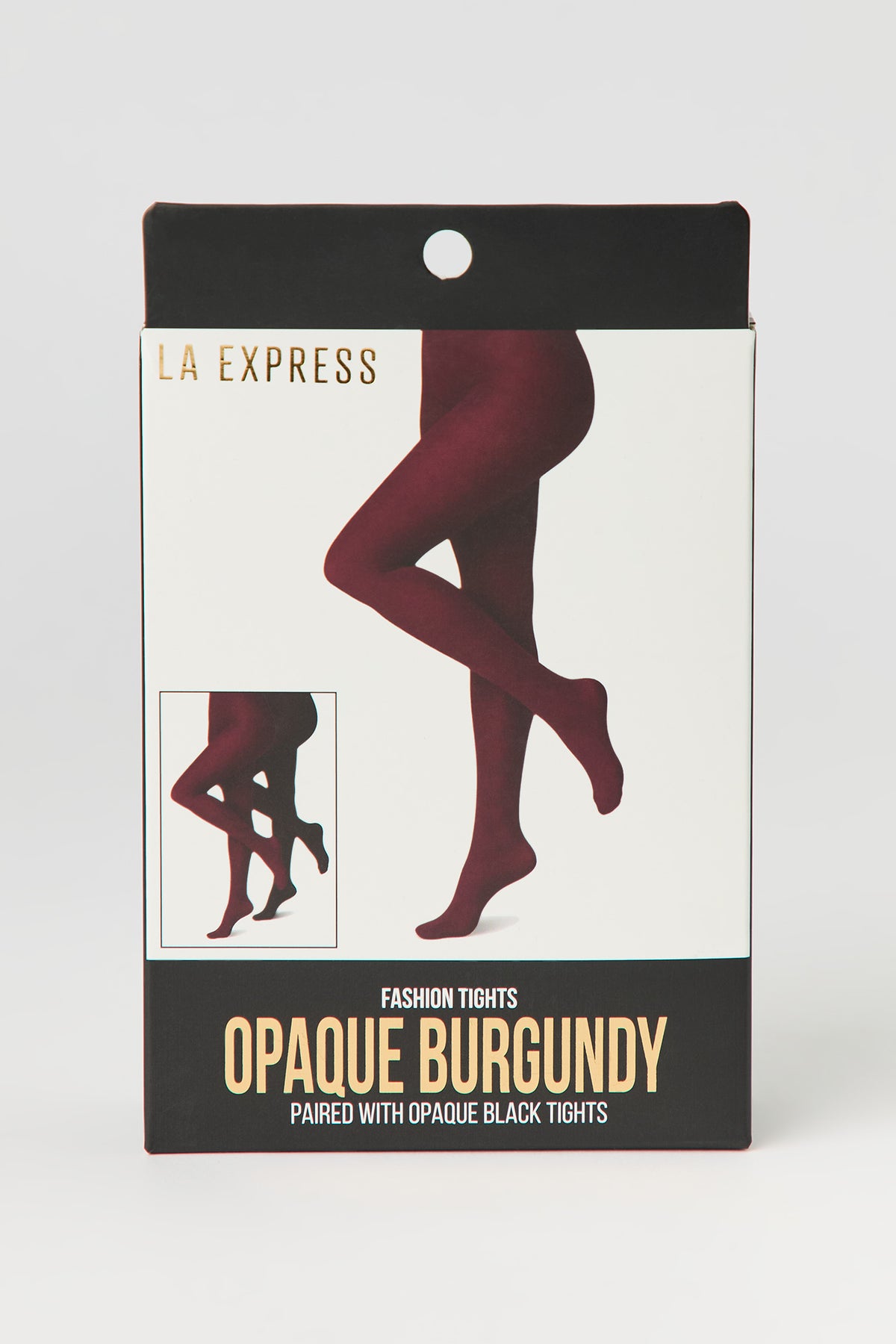 Opaque Tights (2 Pack) - Burgundy
