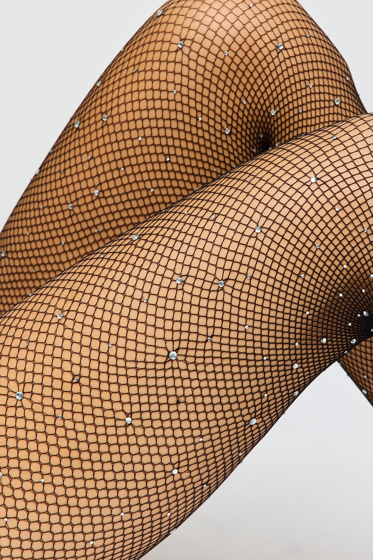 Alt View 2. Fishnet Tights (2 Pack) - Silver