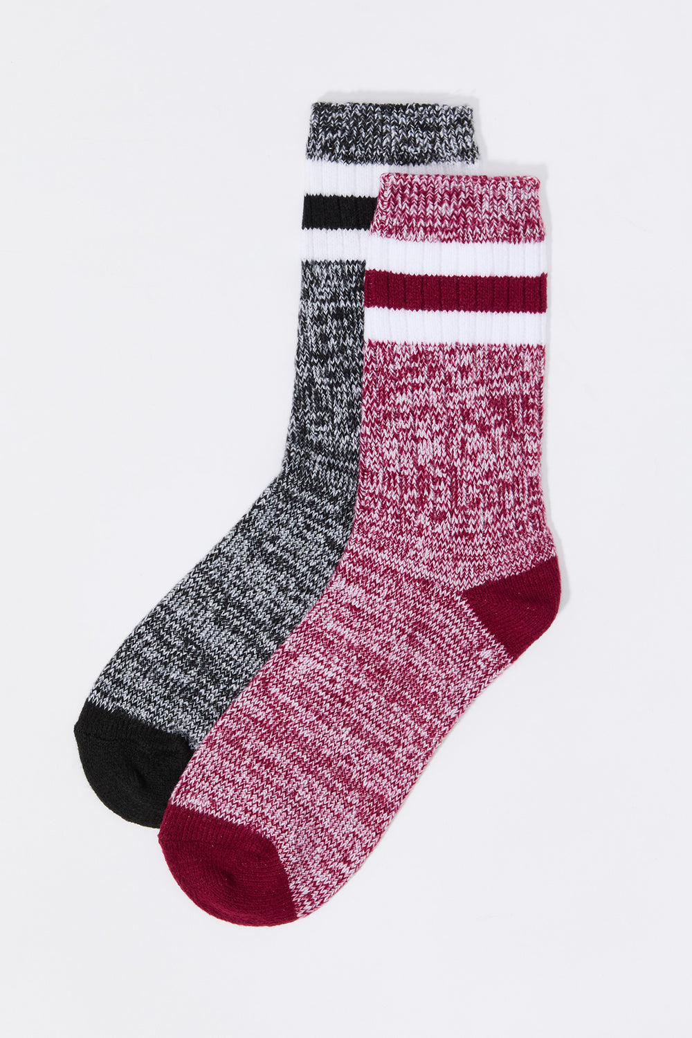 Soft Knit Striped Crew Socks (2 Pack) Soft Knit Striped Crew Socks (2 Pack) 8