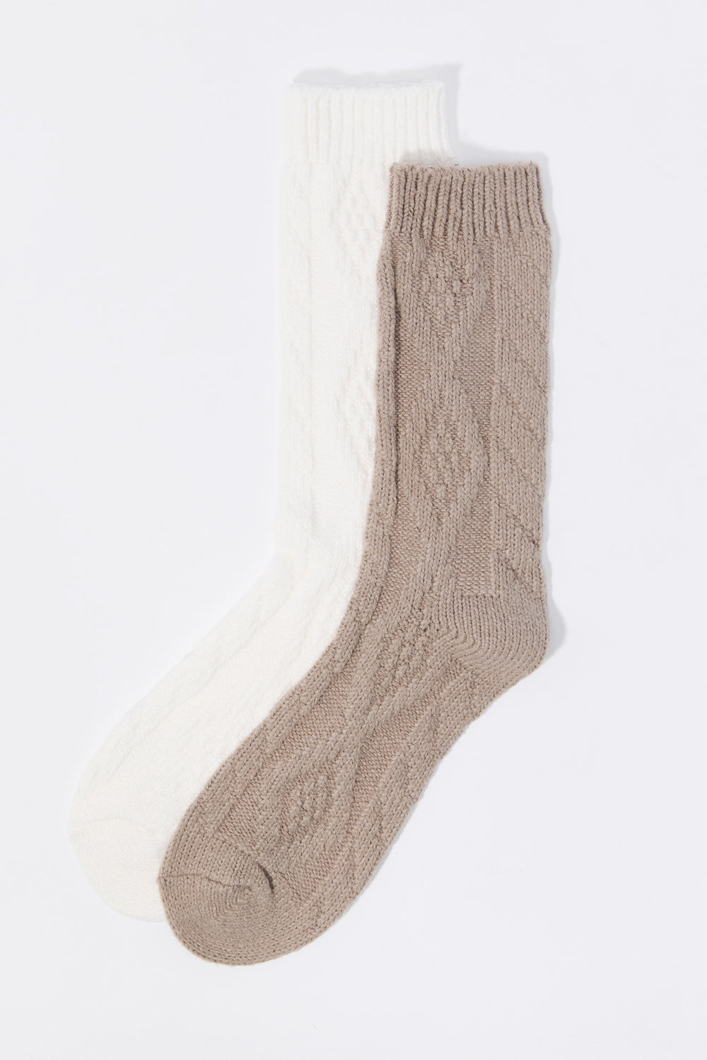 Soft Cable Knit Socks (2 Pack) Soft Cable Knit Socks (2 Pack) 3