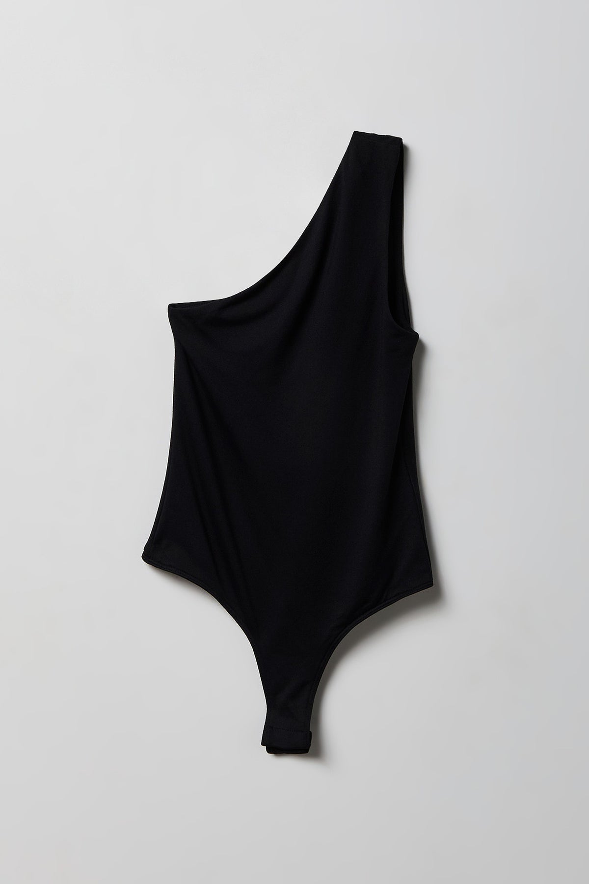 Alt View 4. Soft Contour One Shoulder Bodysuit - Black